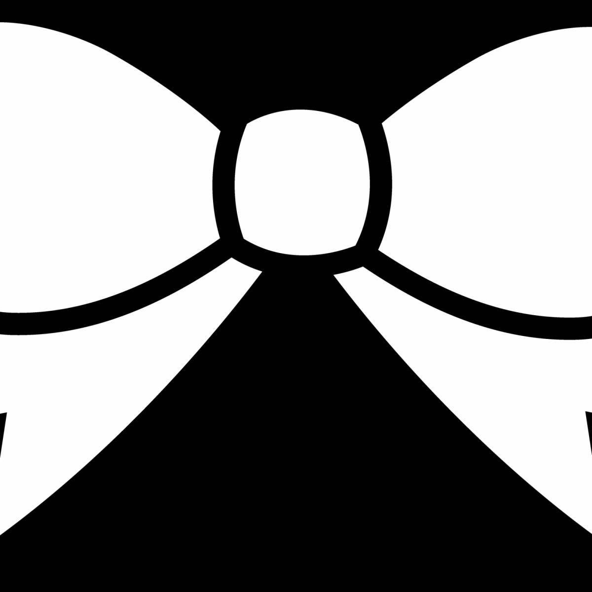 Glowing bow coloring book for kids