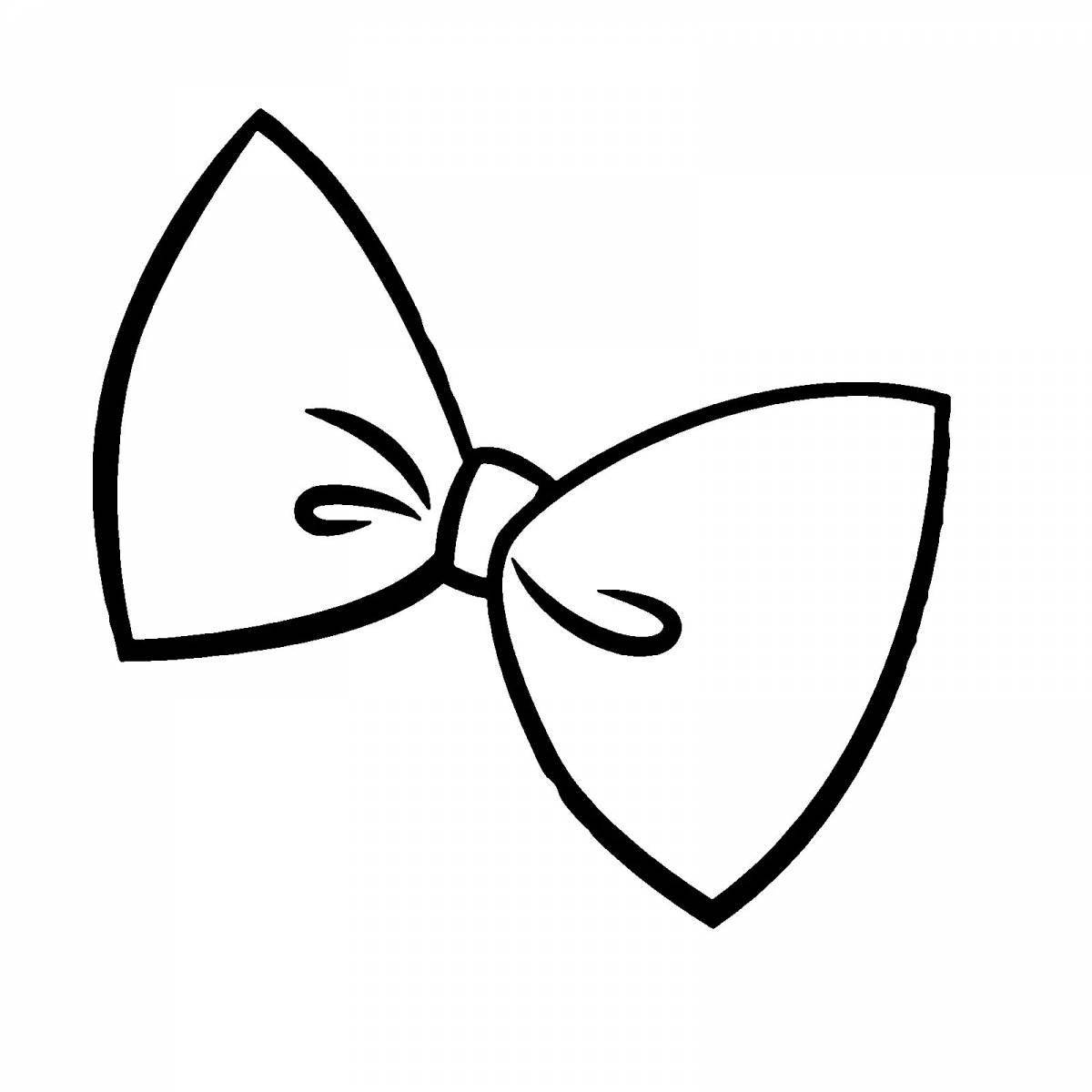 Adorable bow coloring book for kids