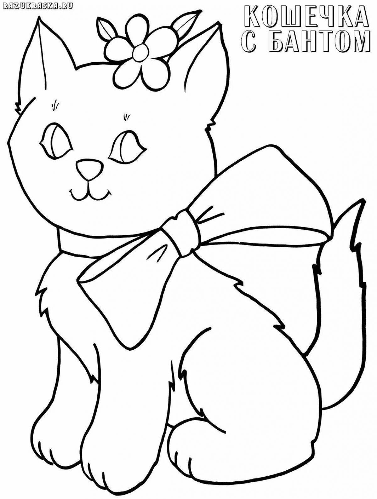 Pretty bow coloring book for kids
