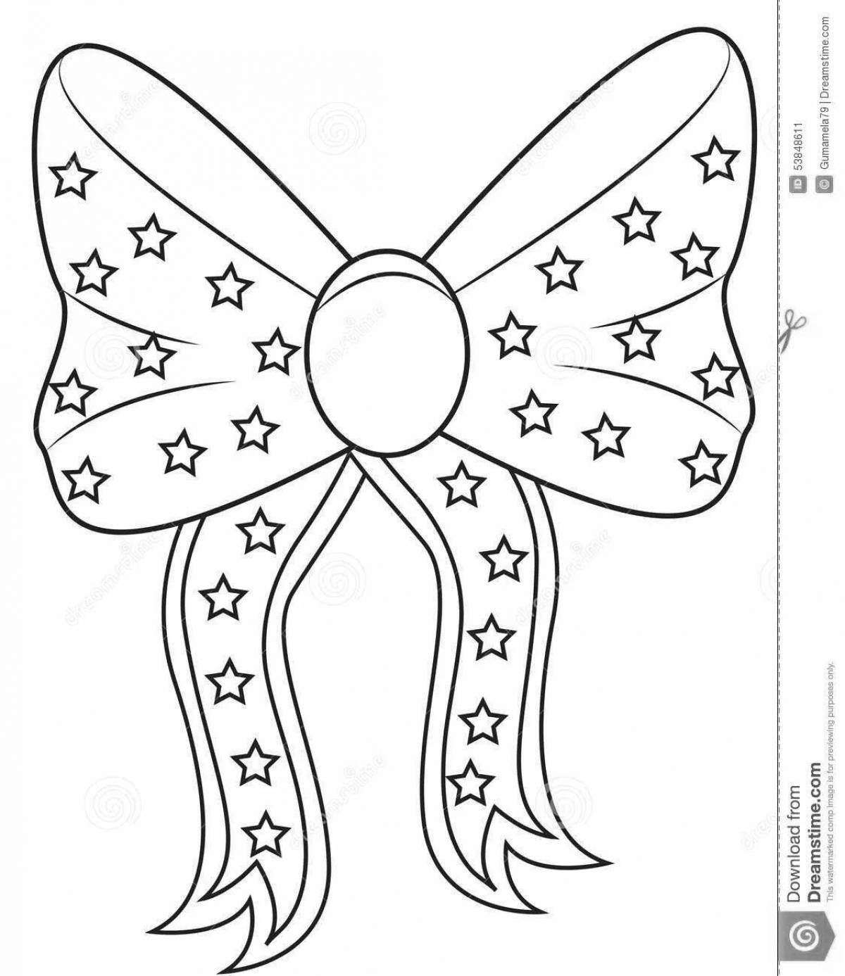Great coloring bow for kids