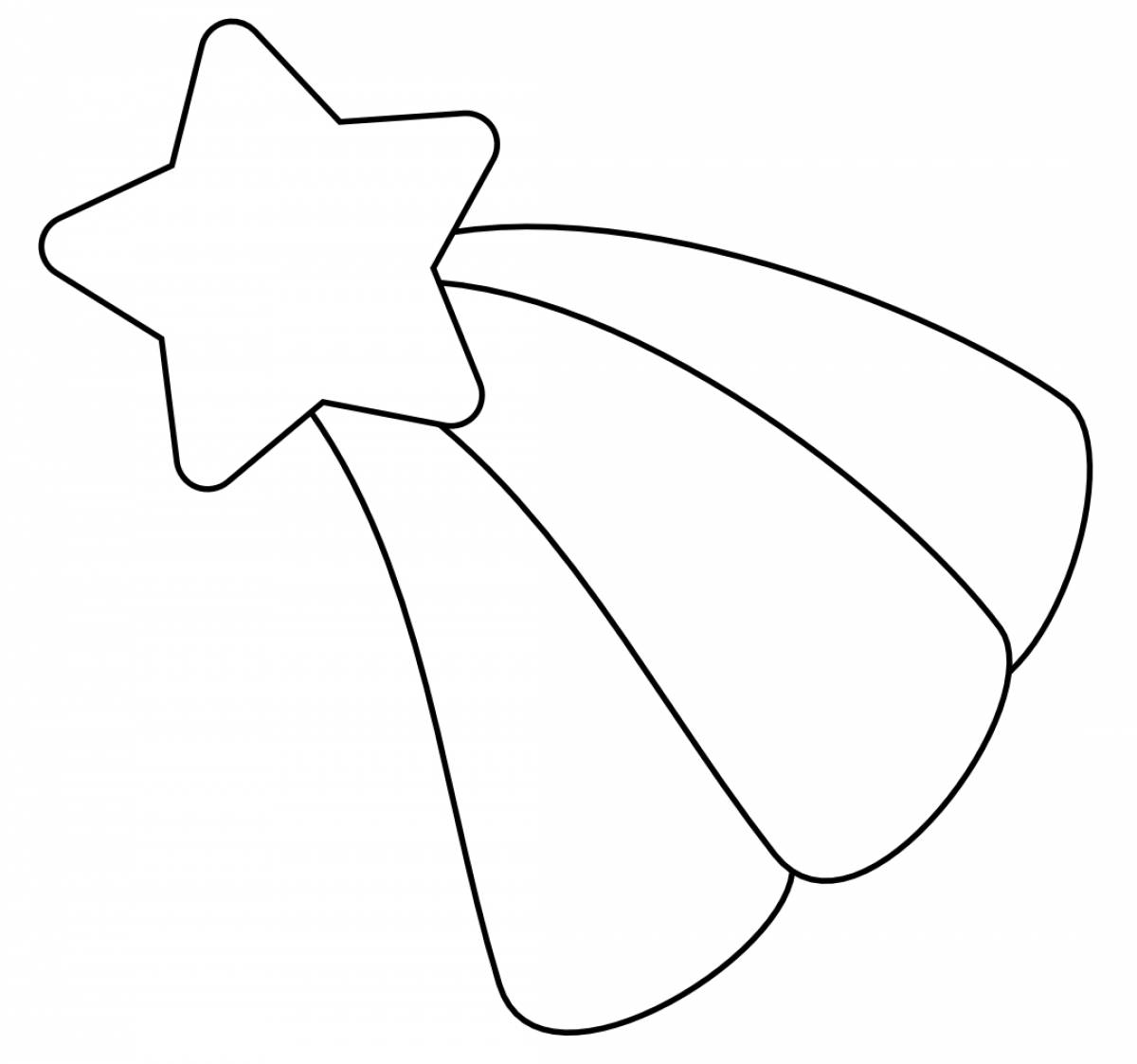 Coloring book dazzling bow for children