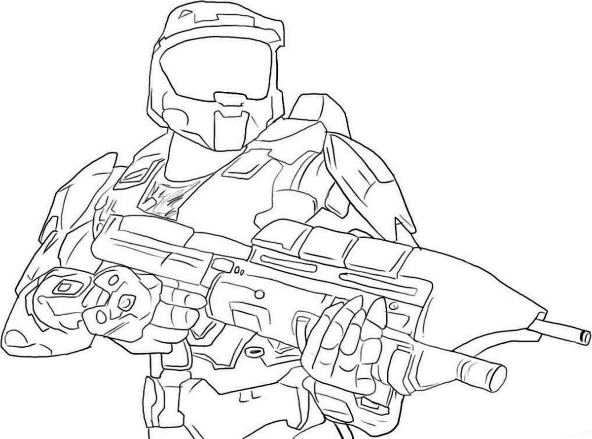 Fun video game coloring page