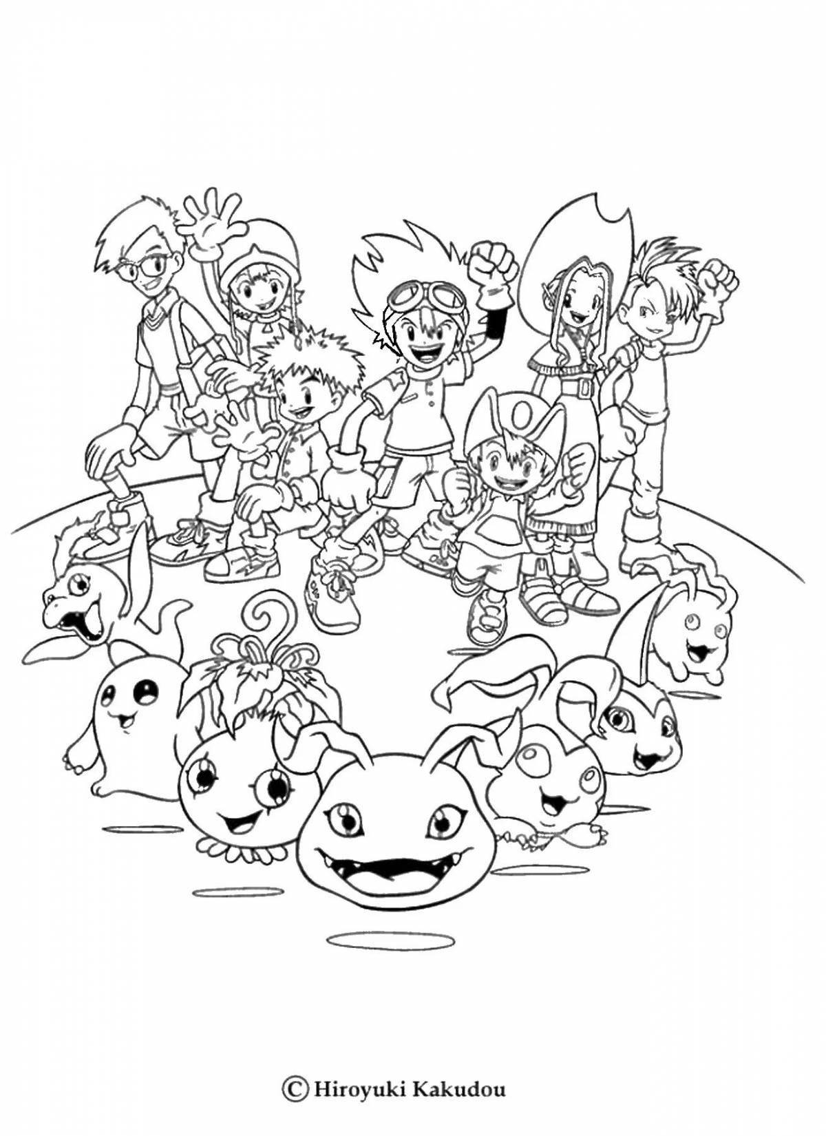 Video game dynamic coloring page