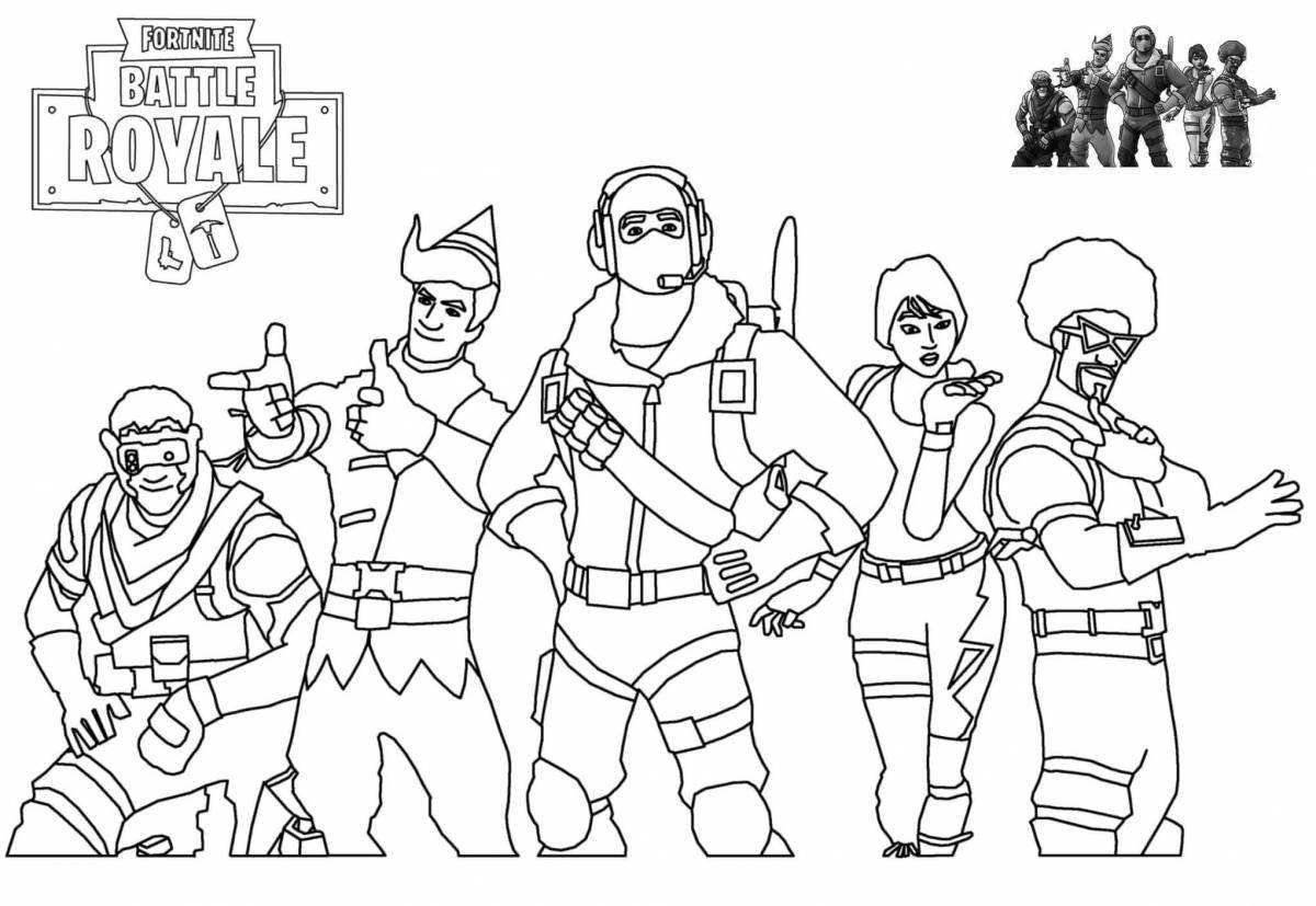 Stimulating video game coloring page