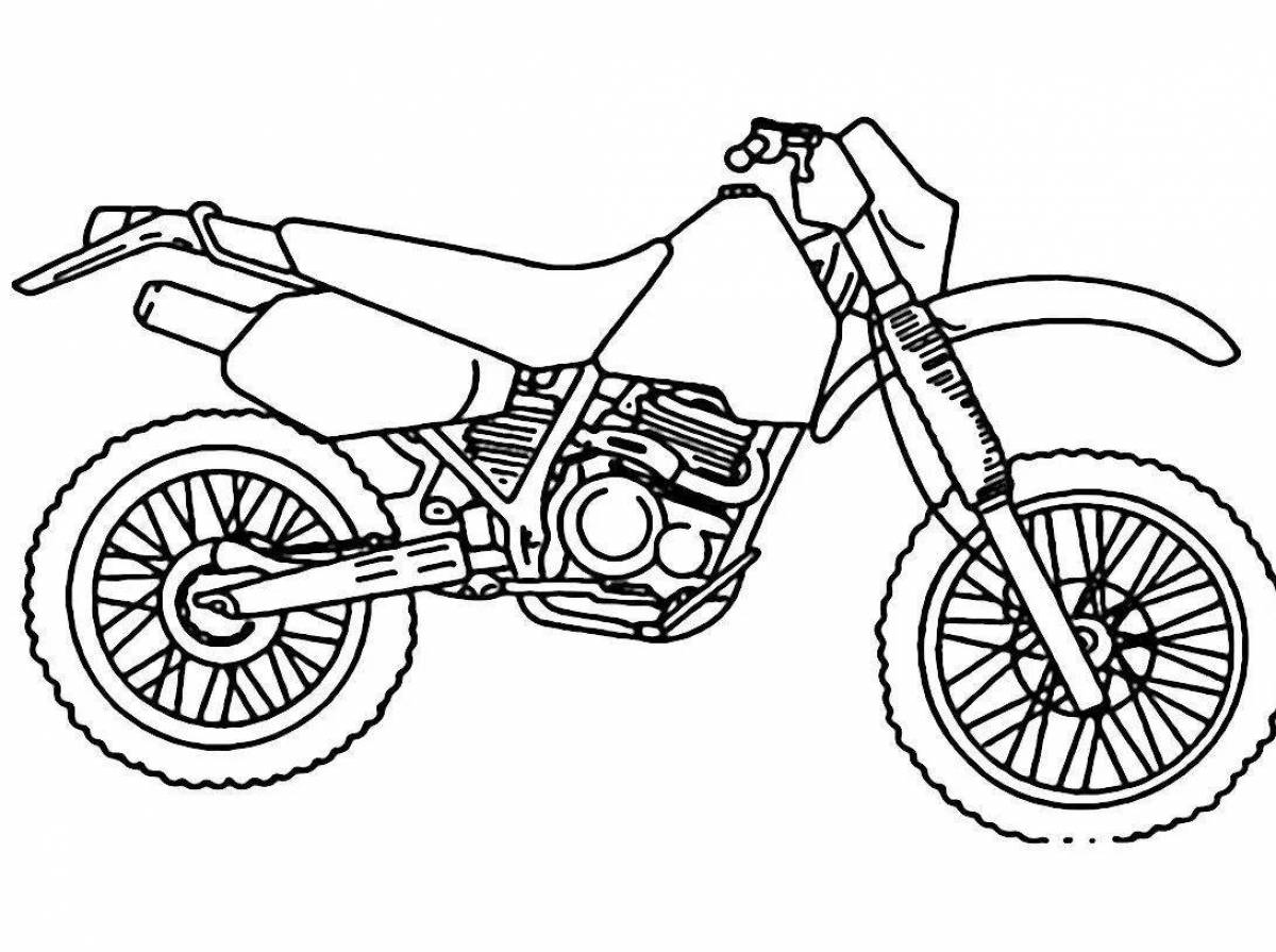 Рисунок питбайка. Кроссовые мотоциклы раскраски. Раскраска мотоцикл питбайк. Детские раскраски мотоциклы. Раскраска горный мотоцикл.