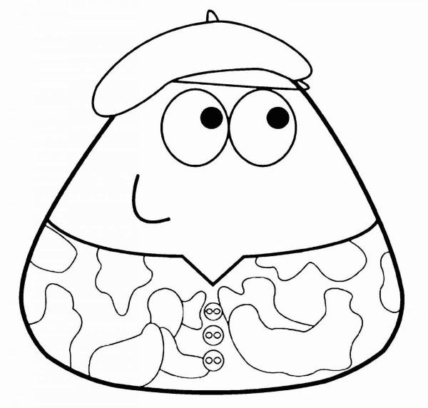 Раскраски Pou (33 шт.) - скачать или распечатать бесплатно #20376