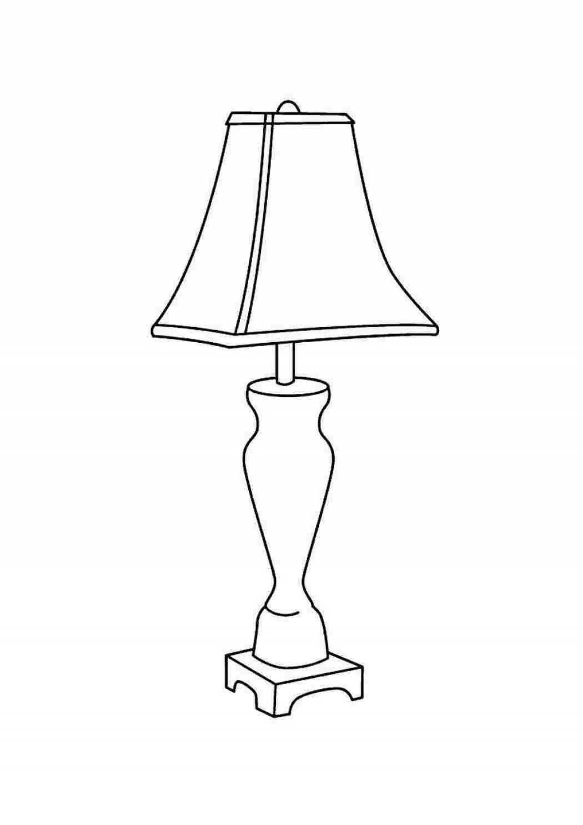 Live coloring lamp for children