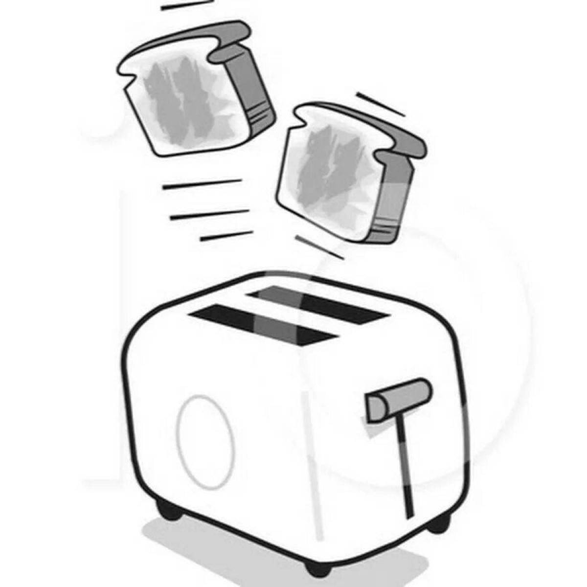 Coloring mystical toaster