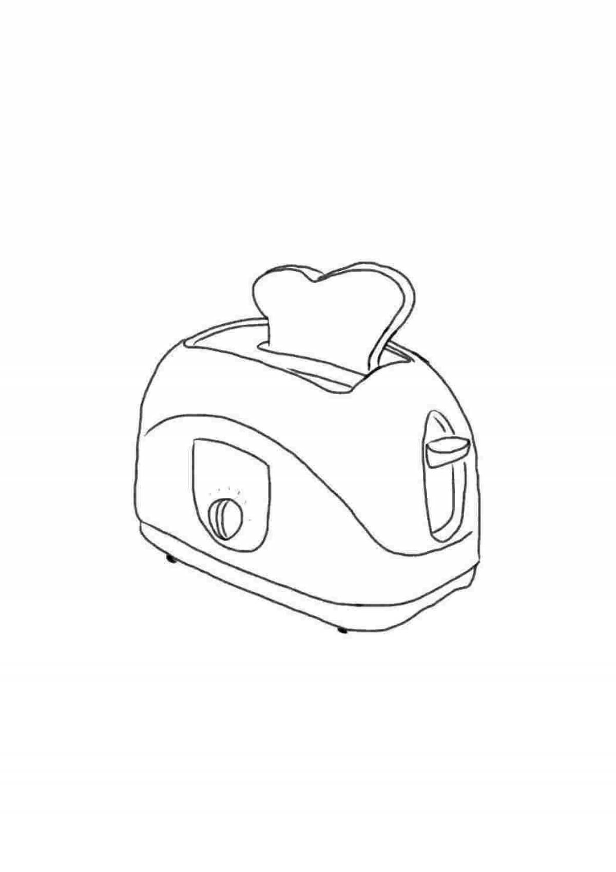 Photo Wonderful toaster coloring book