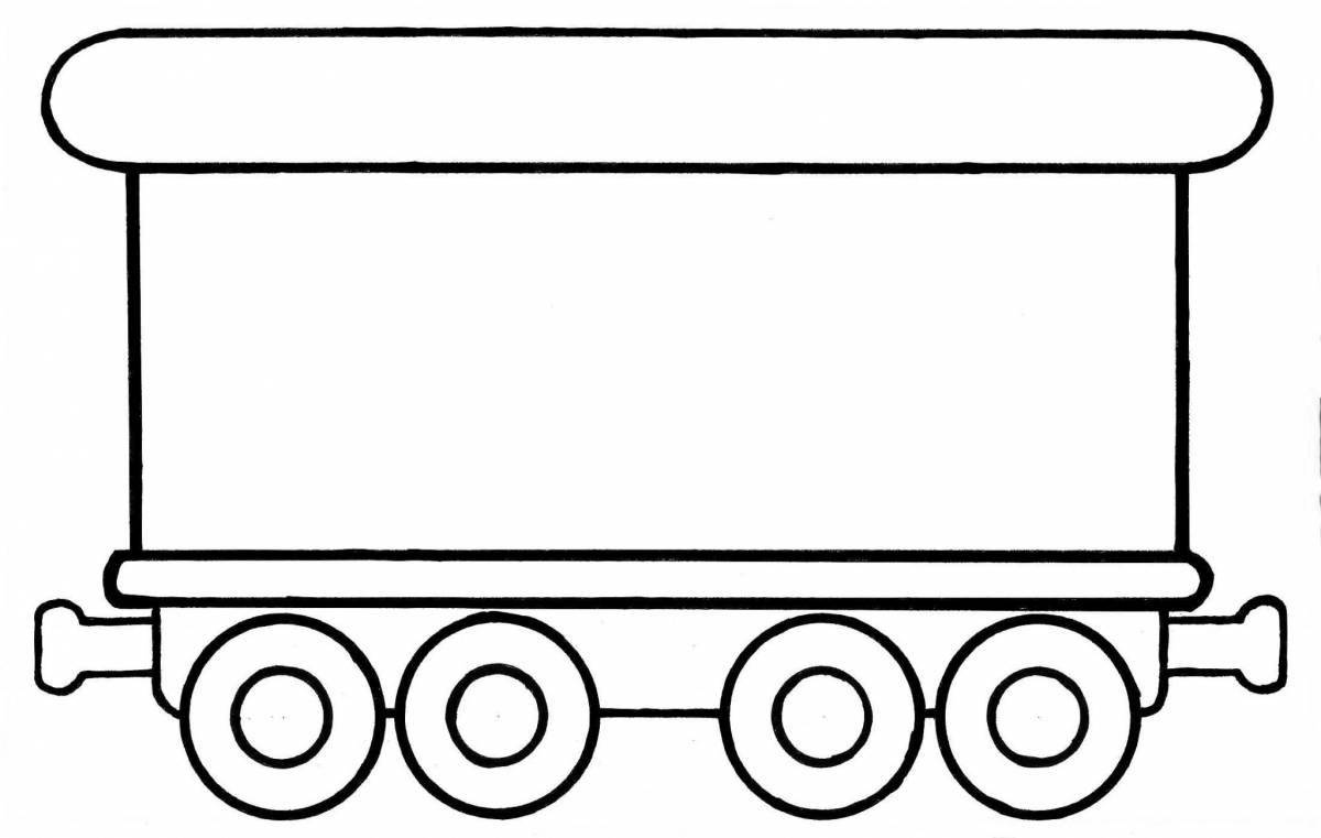 Увлекательная раскраска вагонов для детей