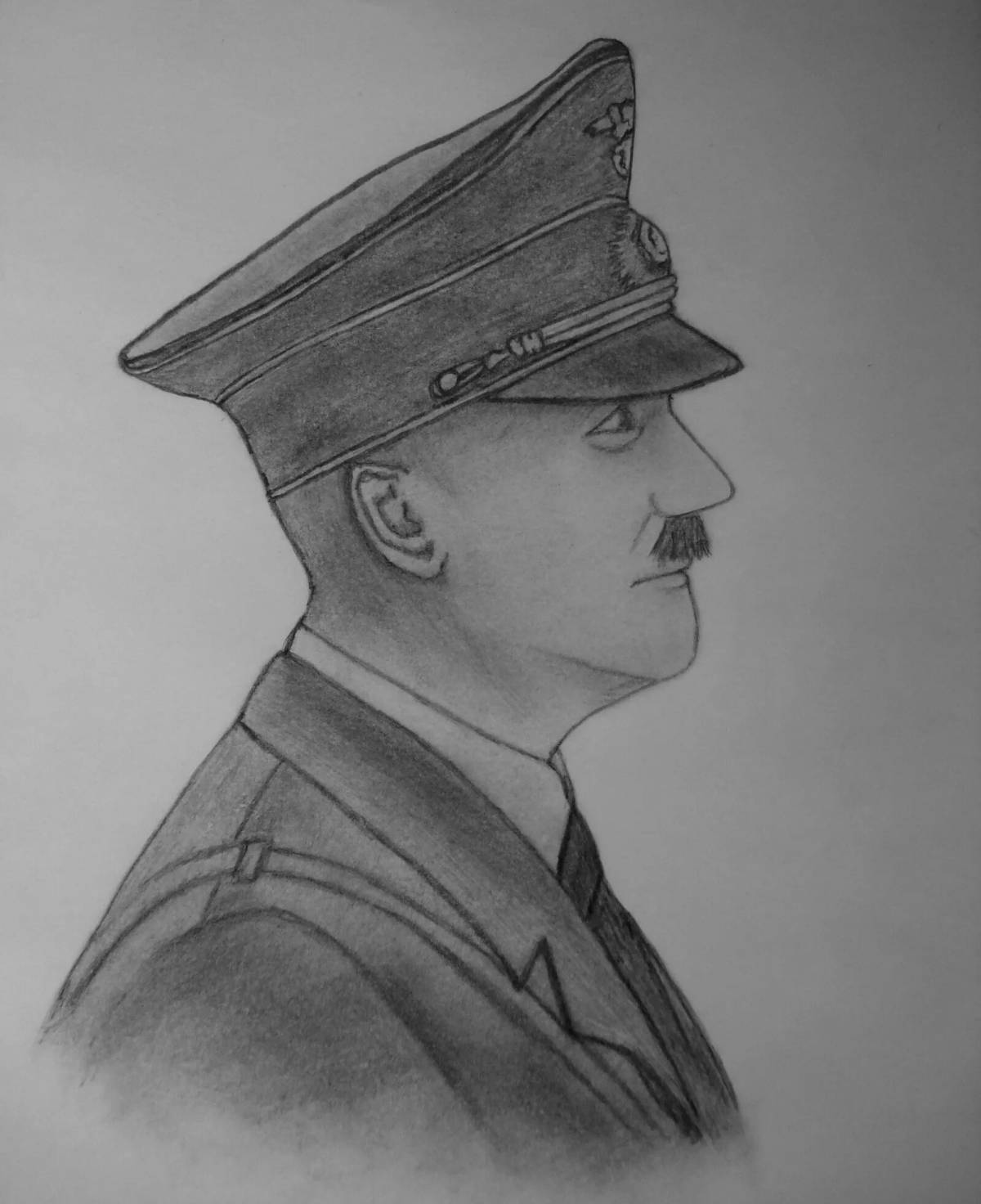 Hitler detailed coloring