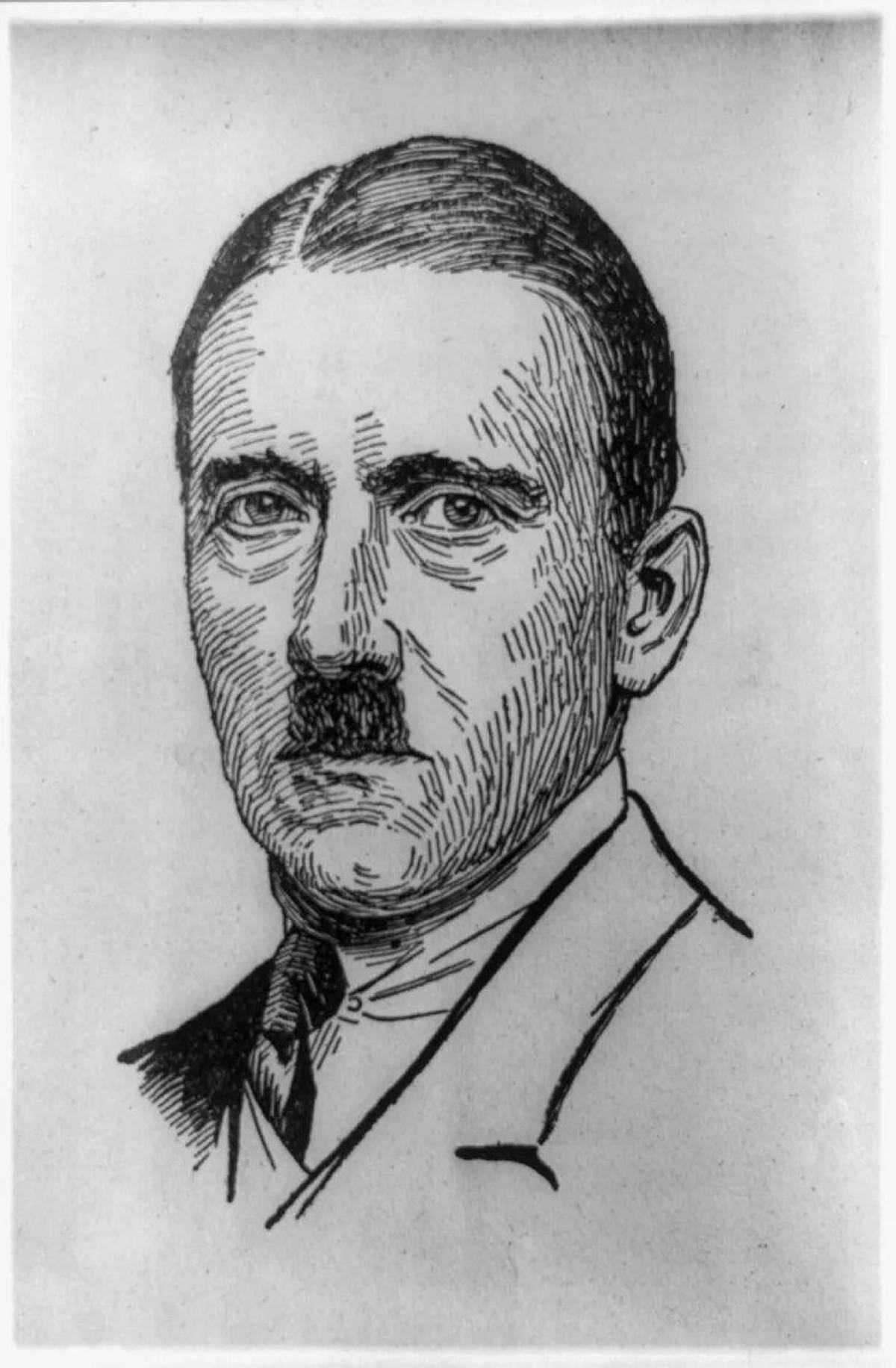 Hitler attraction coloring page