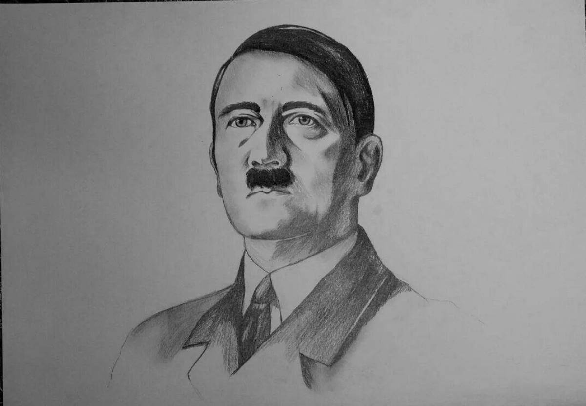 Coloring live hitler