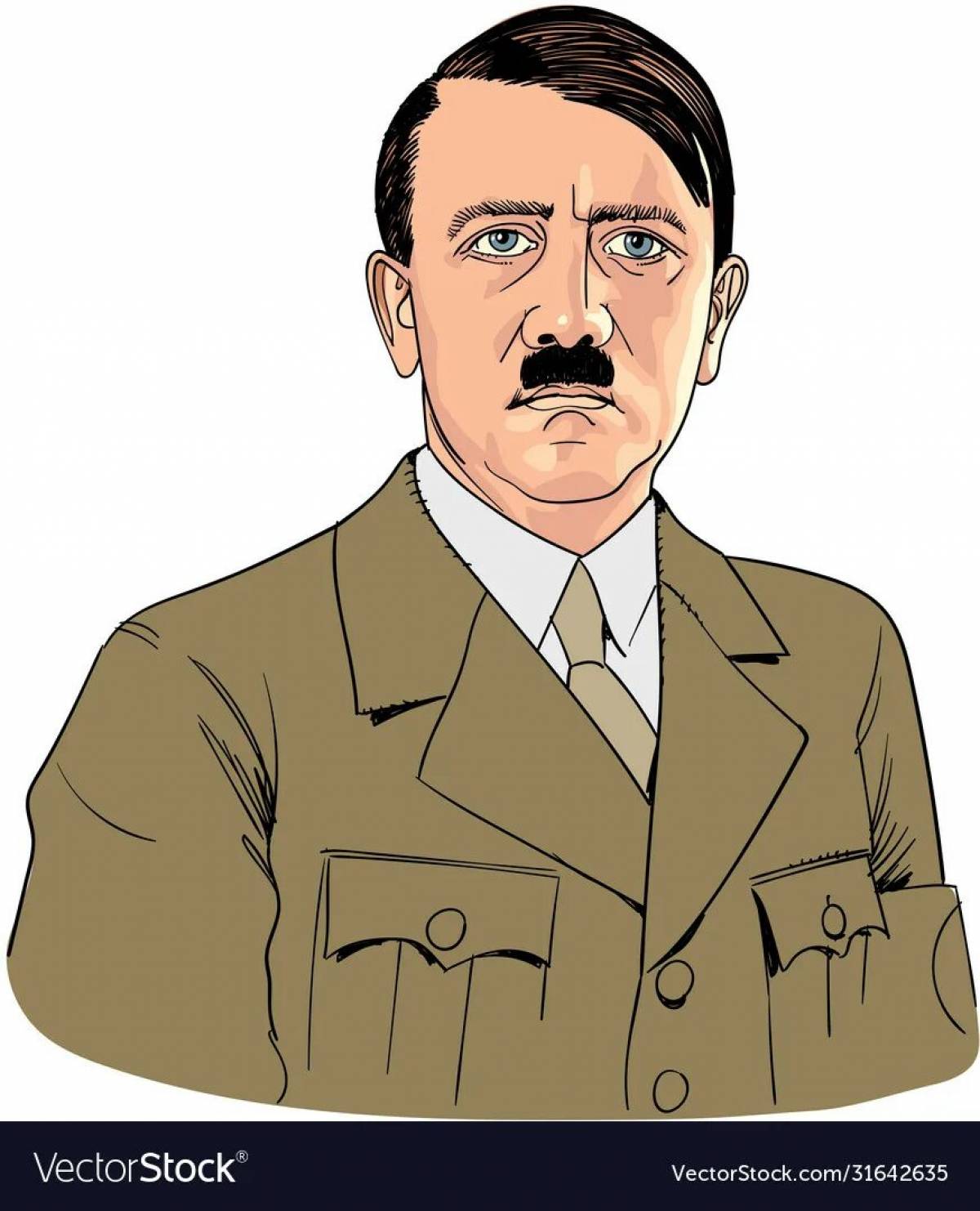 Hitler's unusual coloring