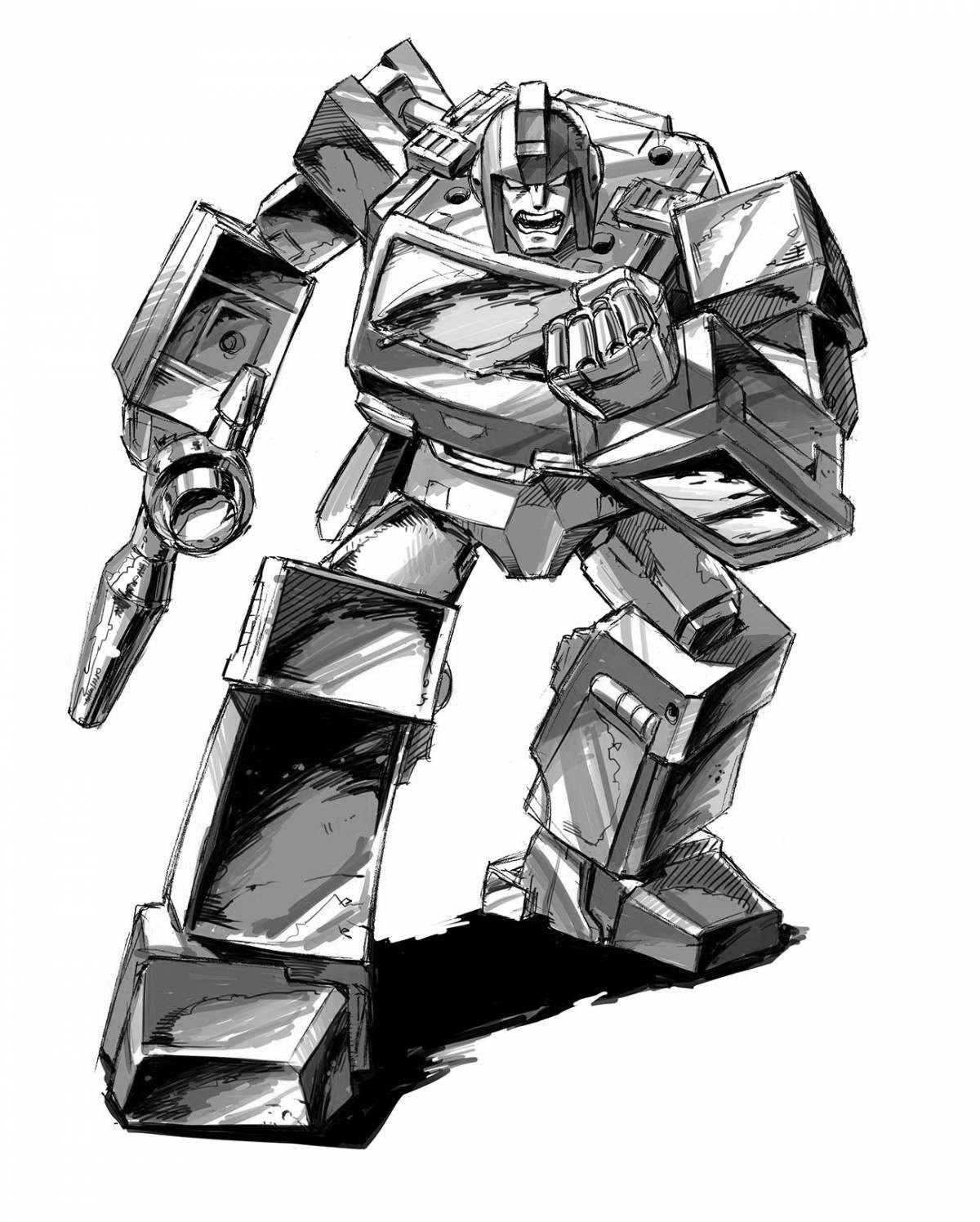 Fairytale ironhide coloring page