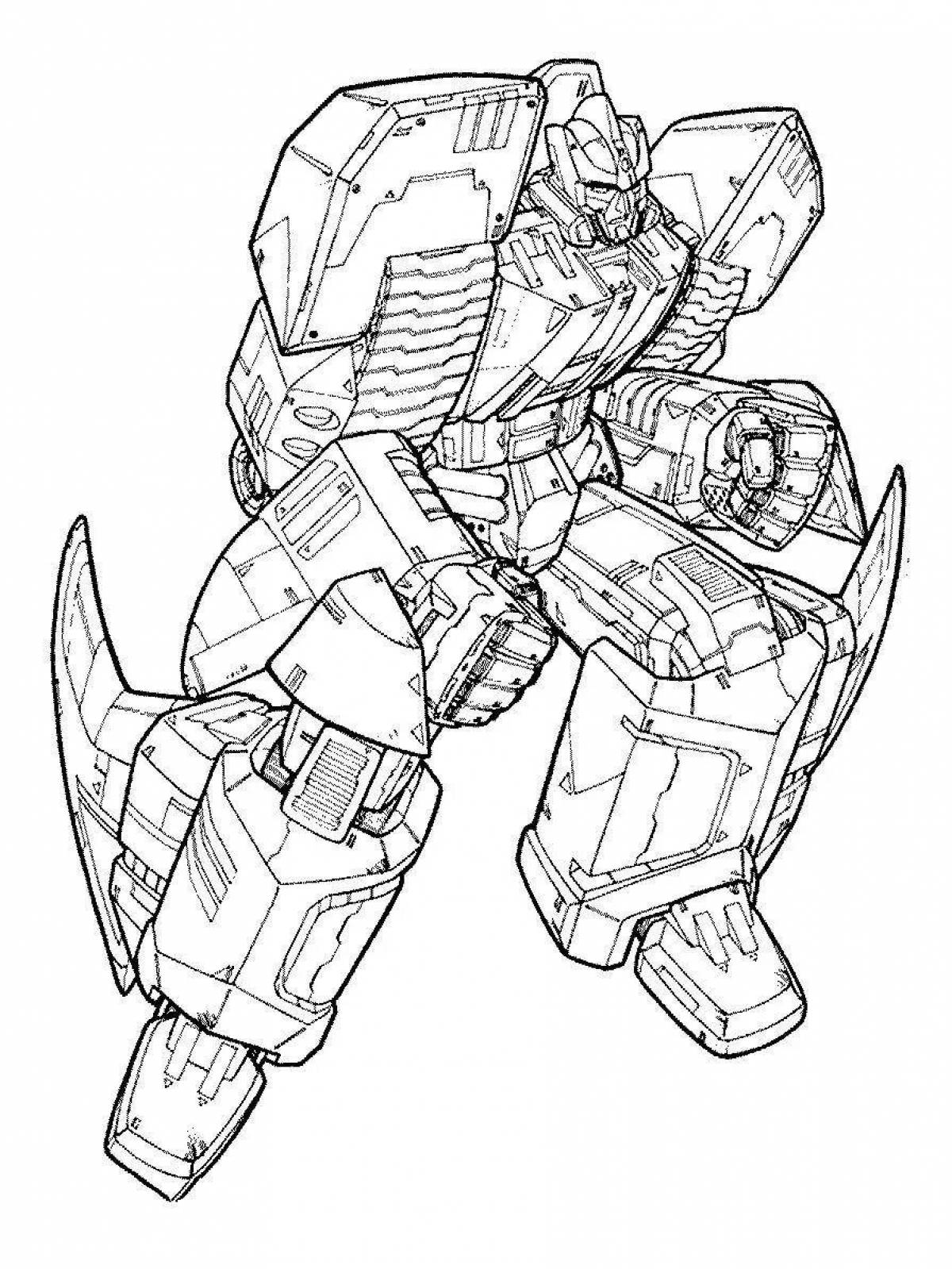 Adorable ironhide coloring page