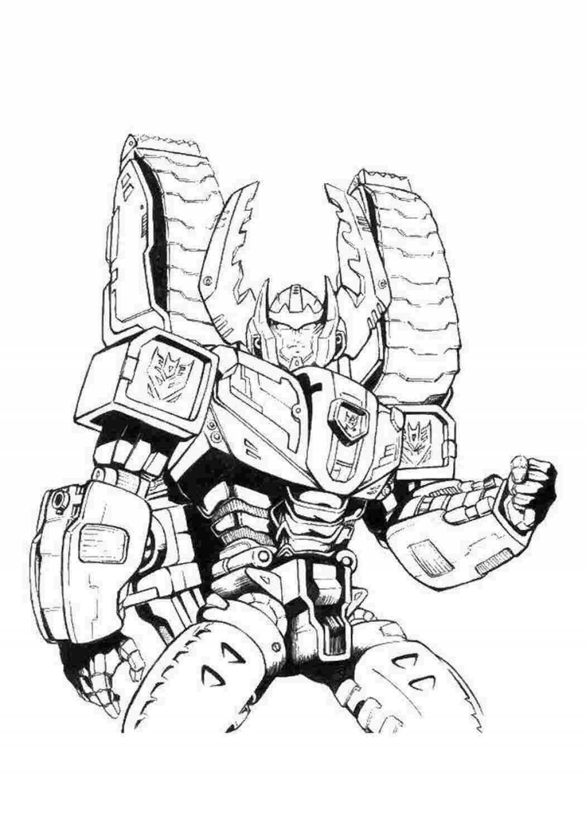 Charming ironhide coloring book
