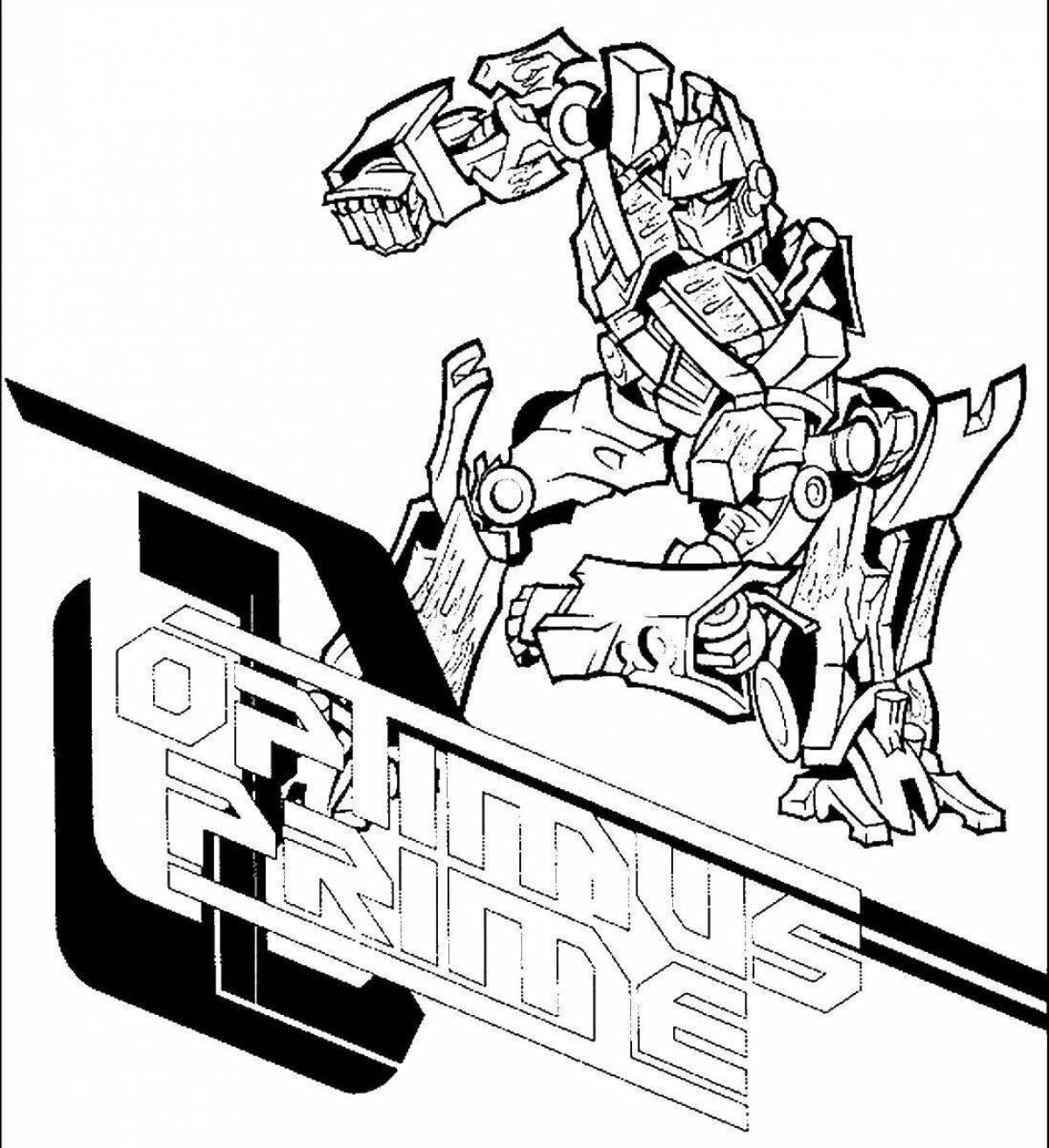 Radiant ironhide coloring page