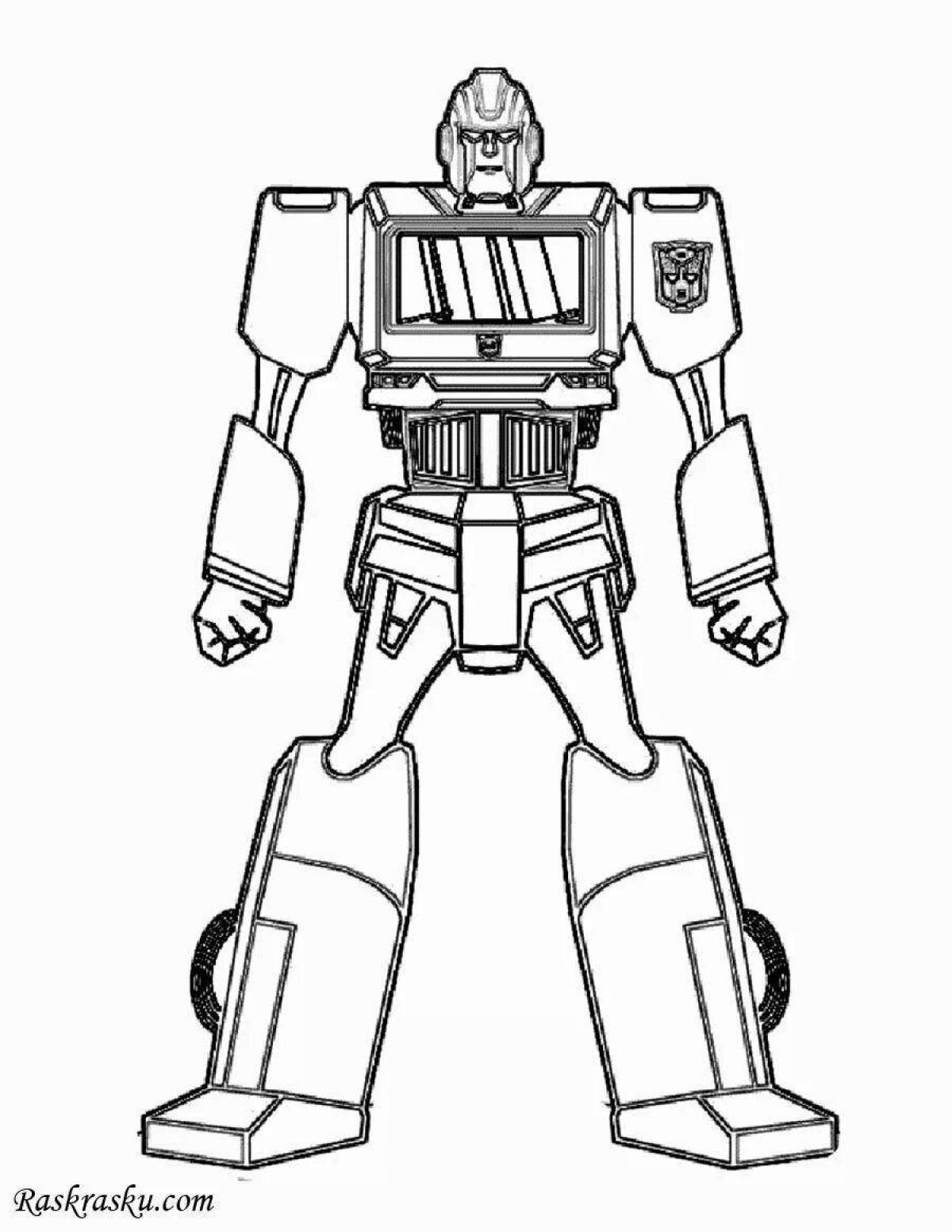 Coloring book sparkling ironhide