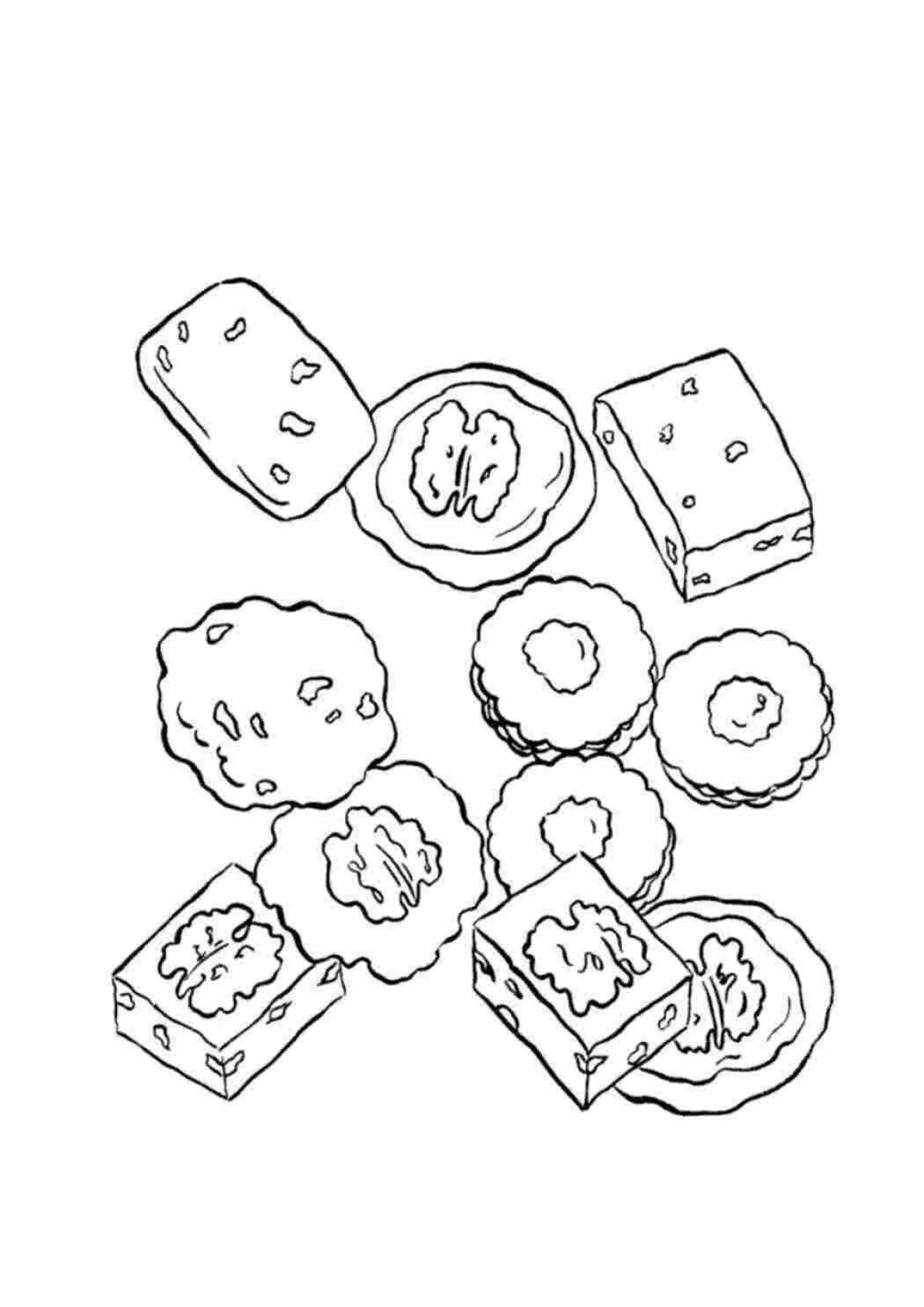 Cookies for kids coloring book