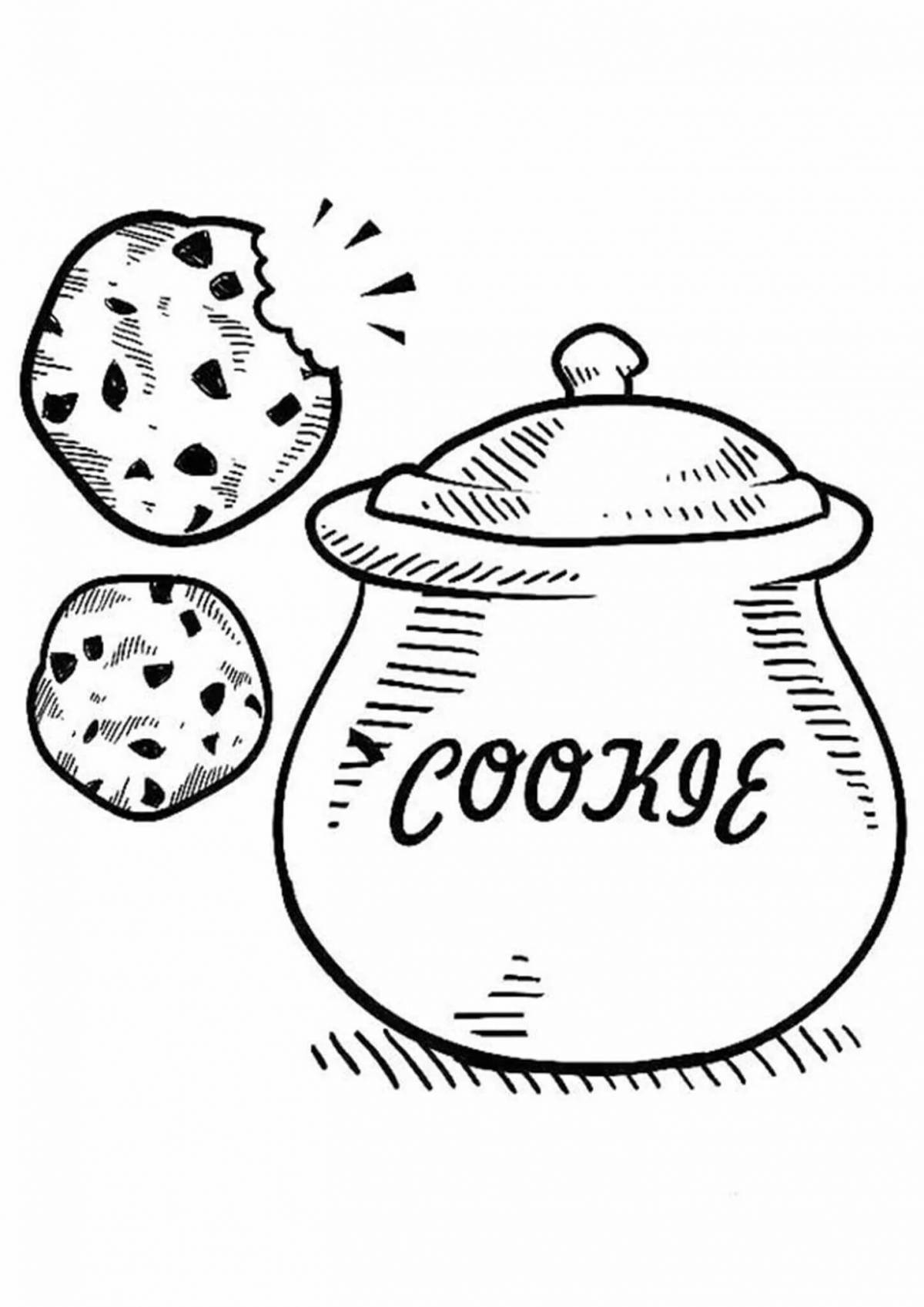 Color-frenzy cookies coloring book for kids