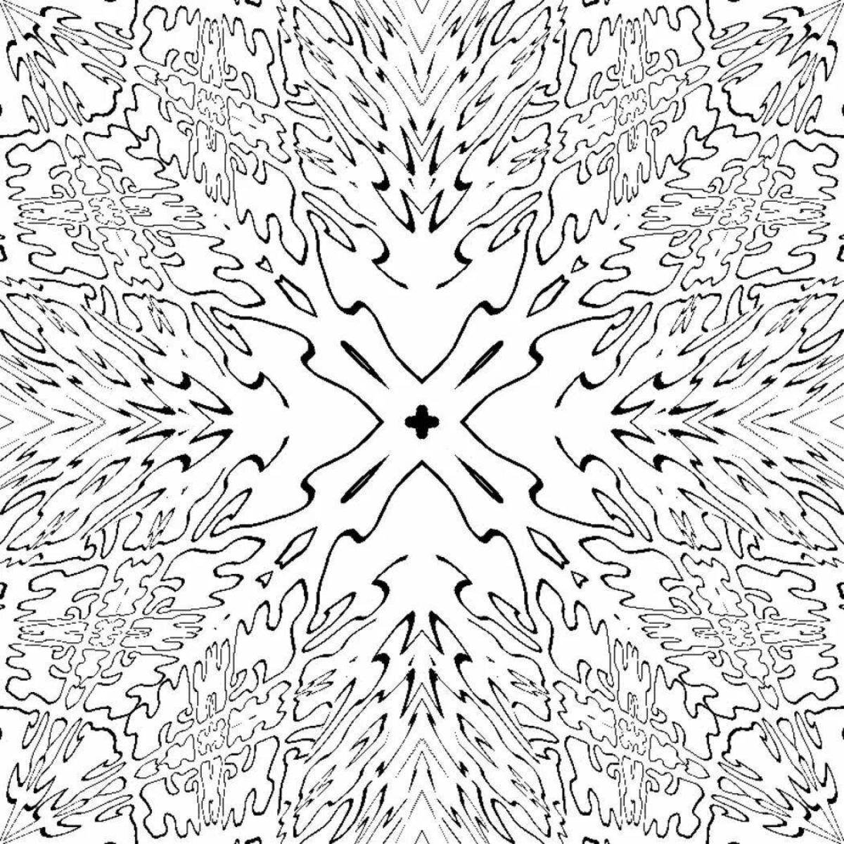 Complex fractal coloring