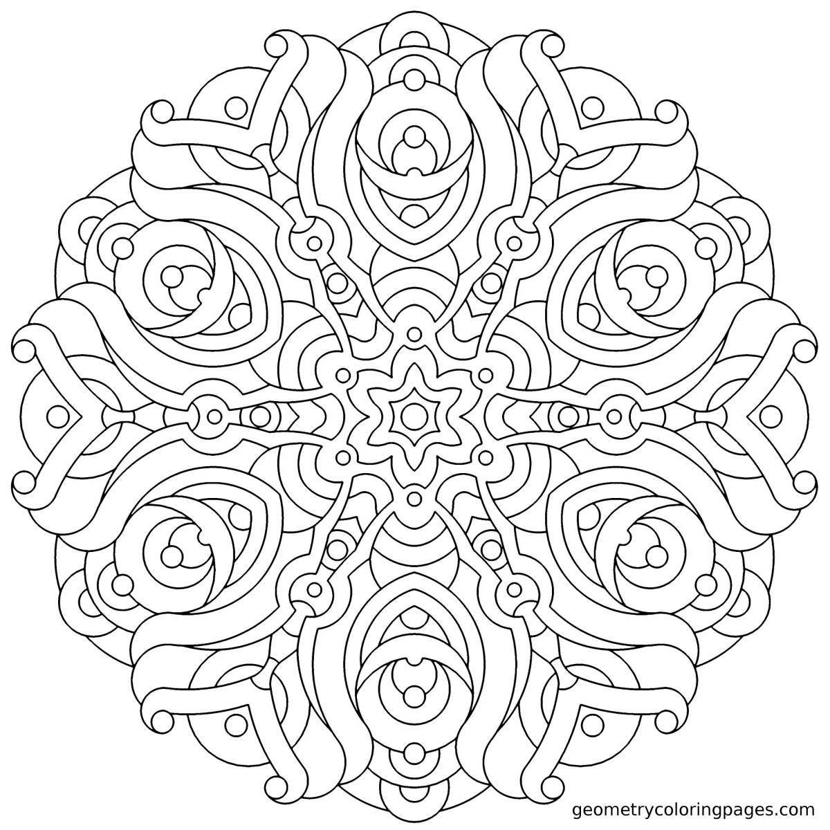 Detailed fractal coloring
