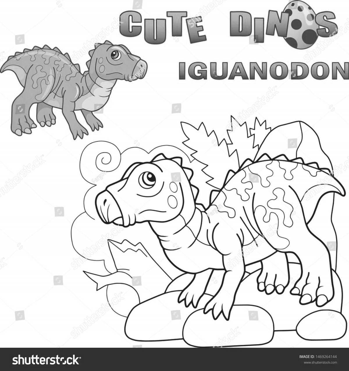 Coloring live iguanodon
