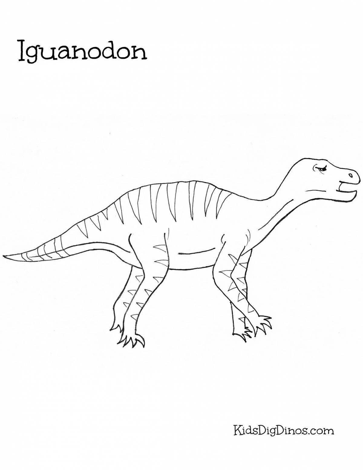 Iguanodon Animated Coloring Page