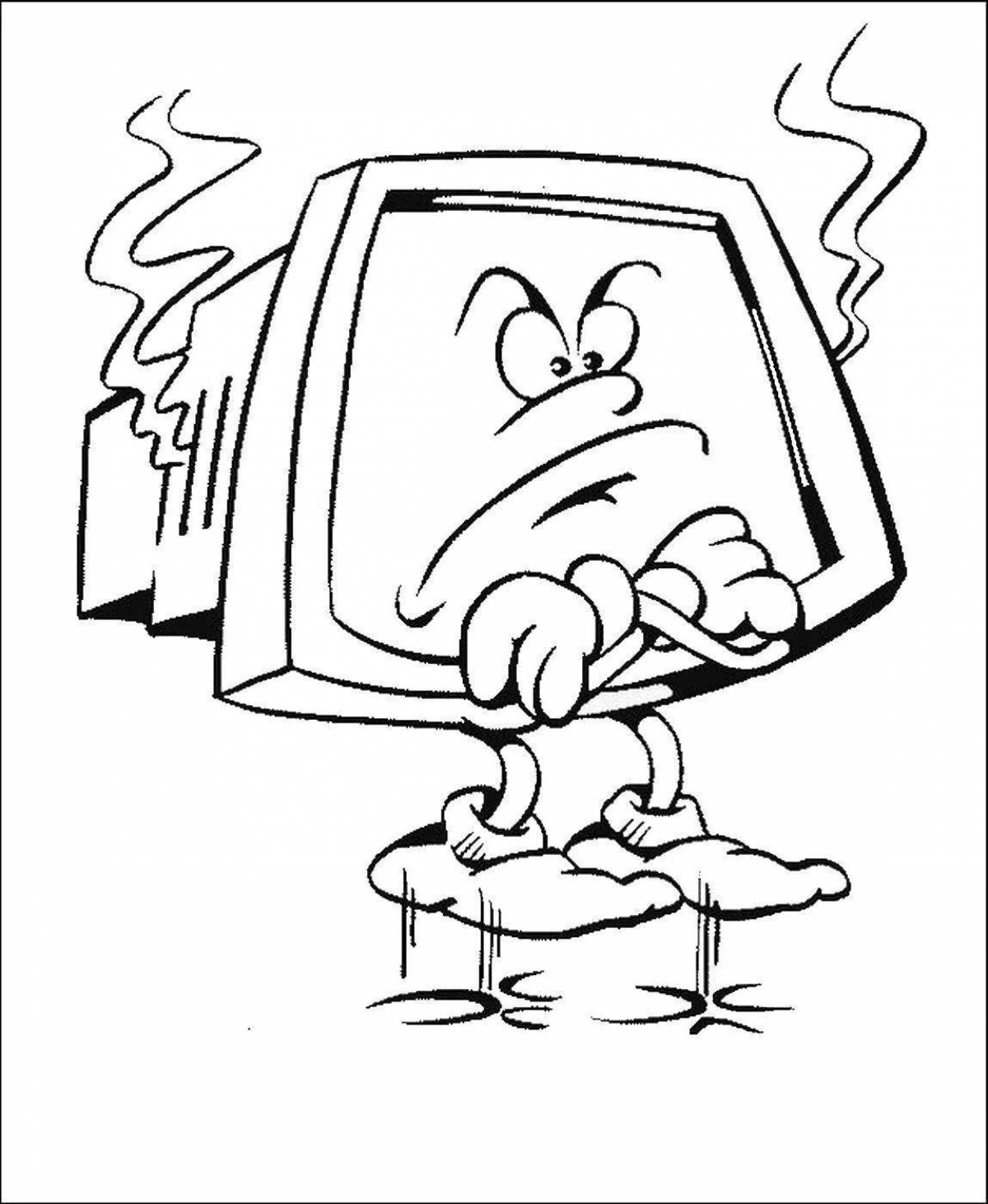 Bright computer coloring