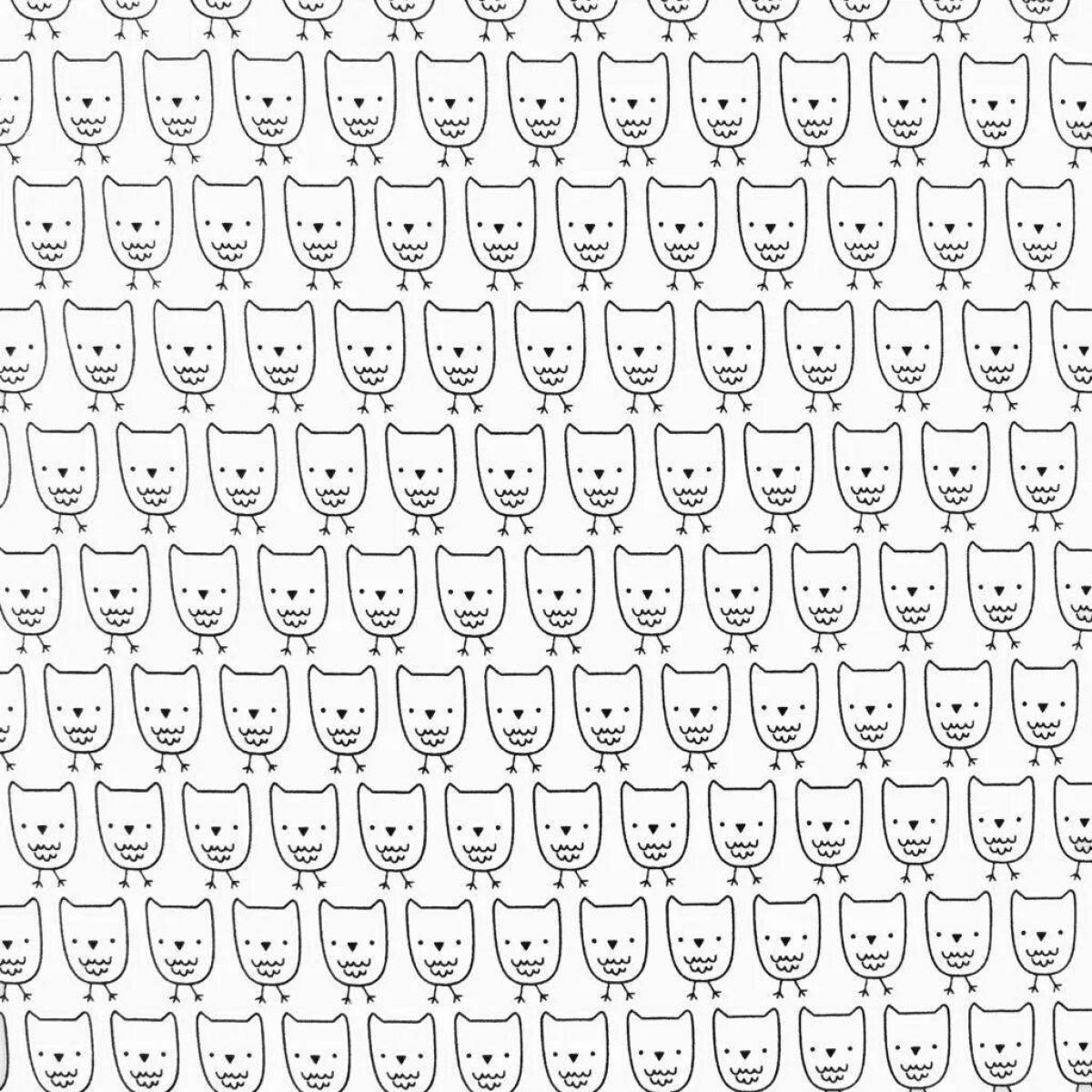 Раскраска Смелая текстильная раскраска