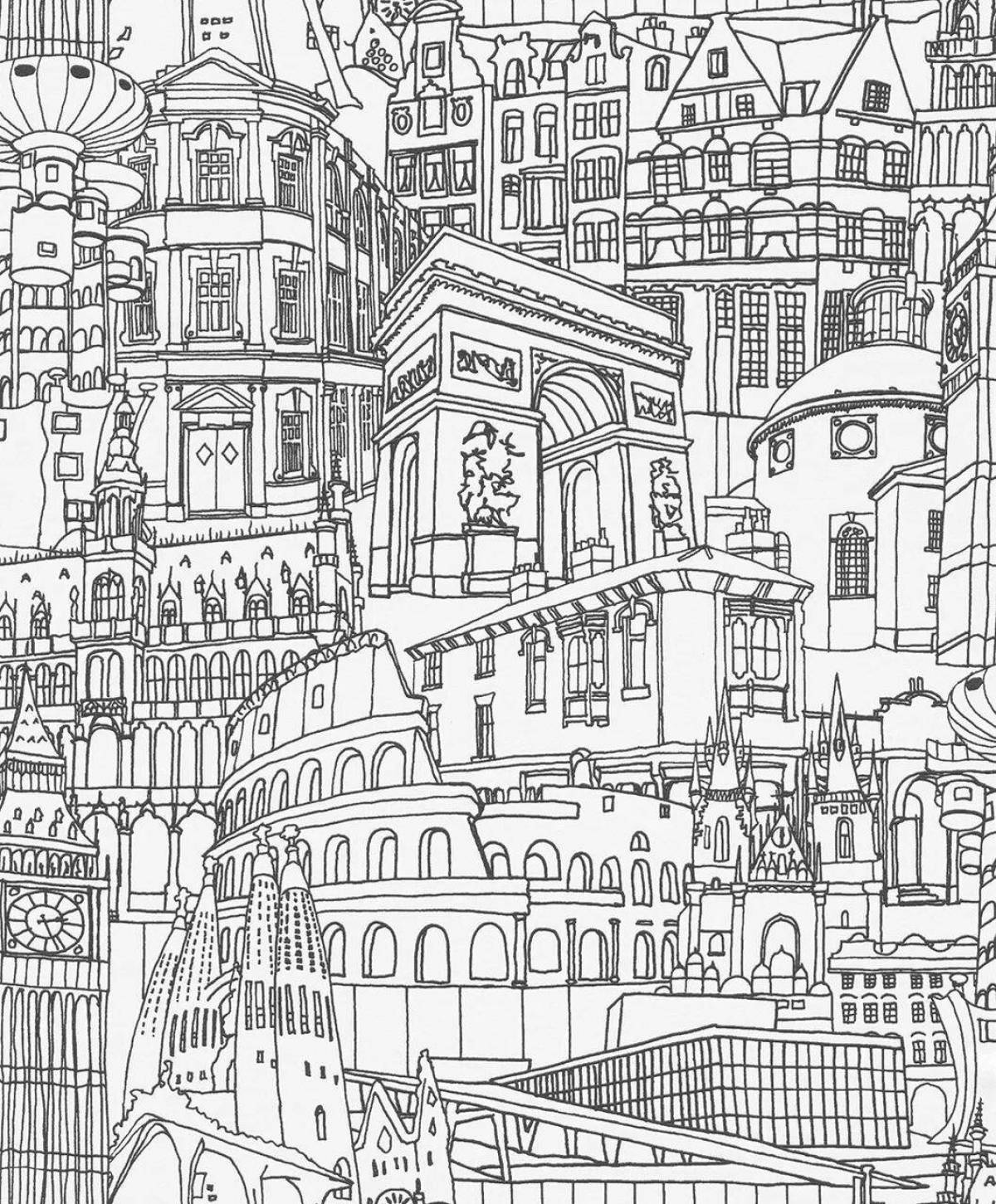 Раскраска Веселая текстильная раскраска