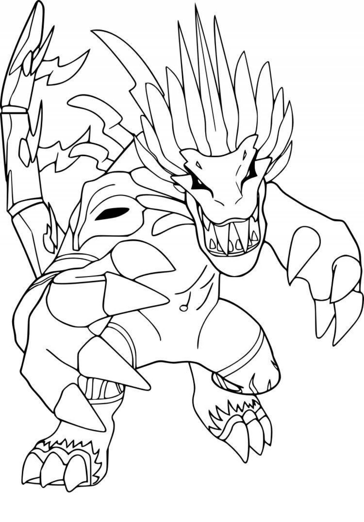 Fun mutant coloring book