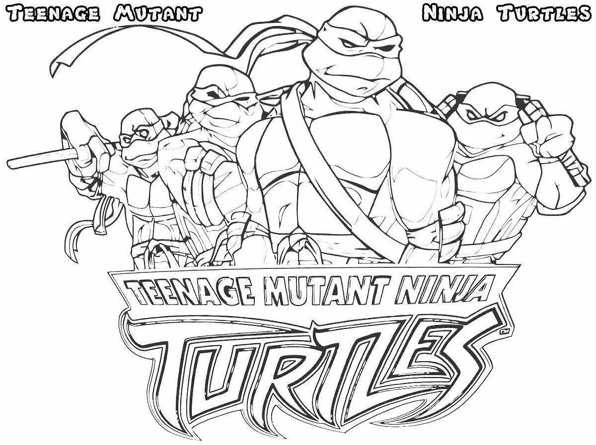 Crazy mutant coloring page
