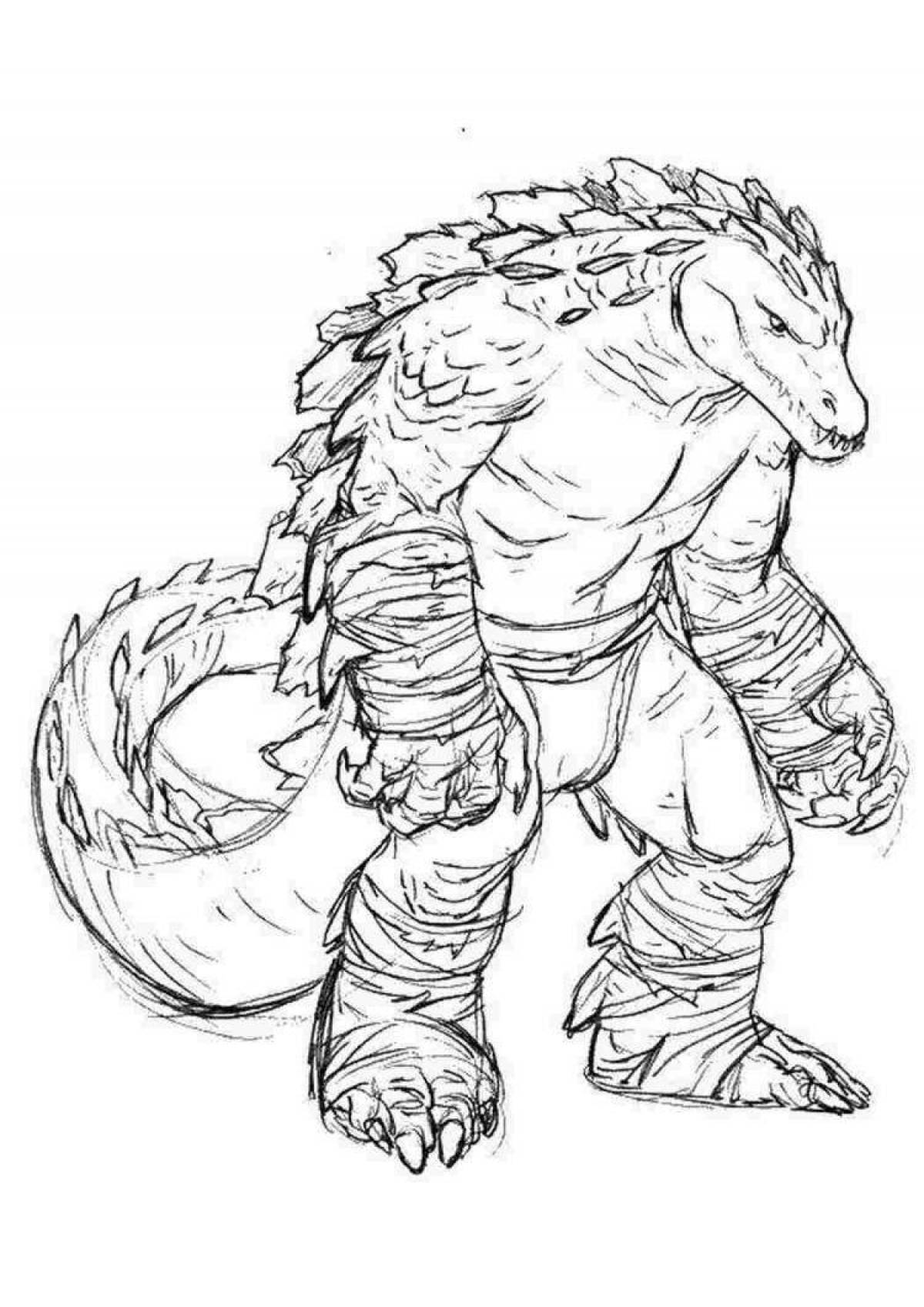 Mutant color effect coloring book