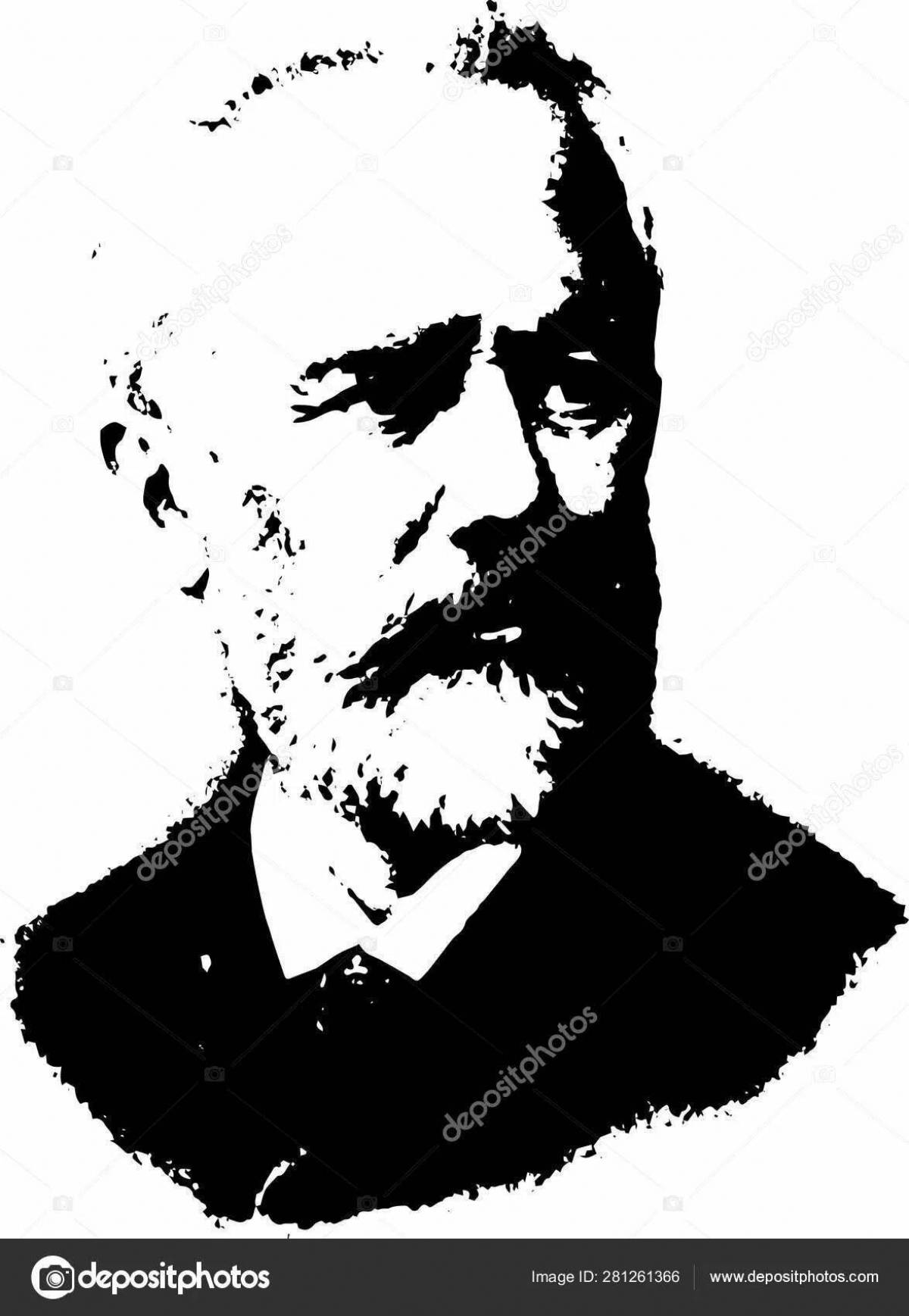 Photo Coloring book joyful Tchaikovsky