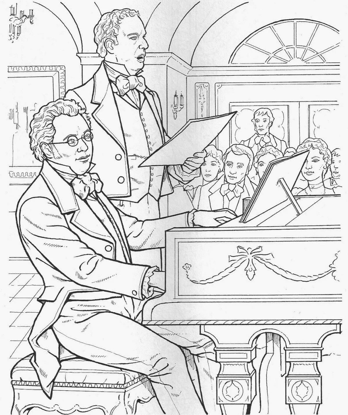 Photo Glorious Tchaikovsky coloring book