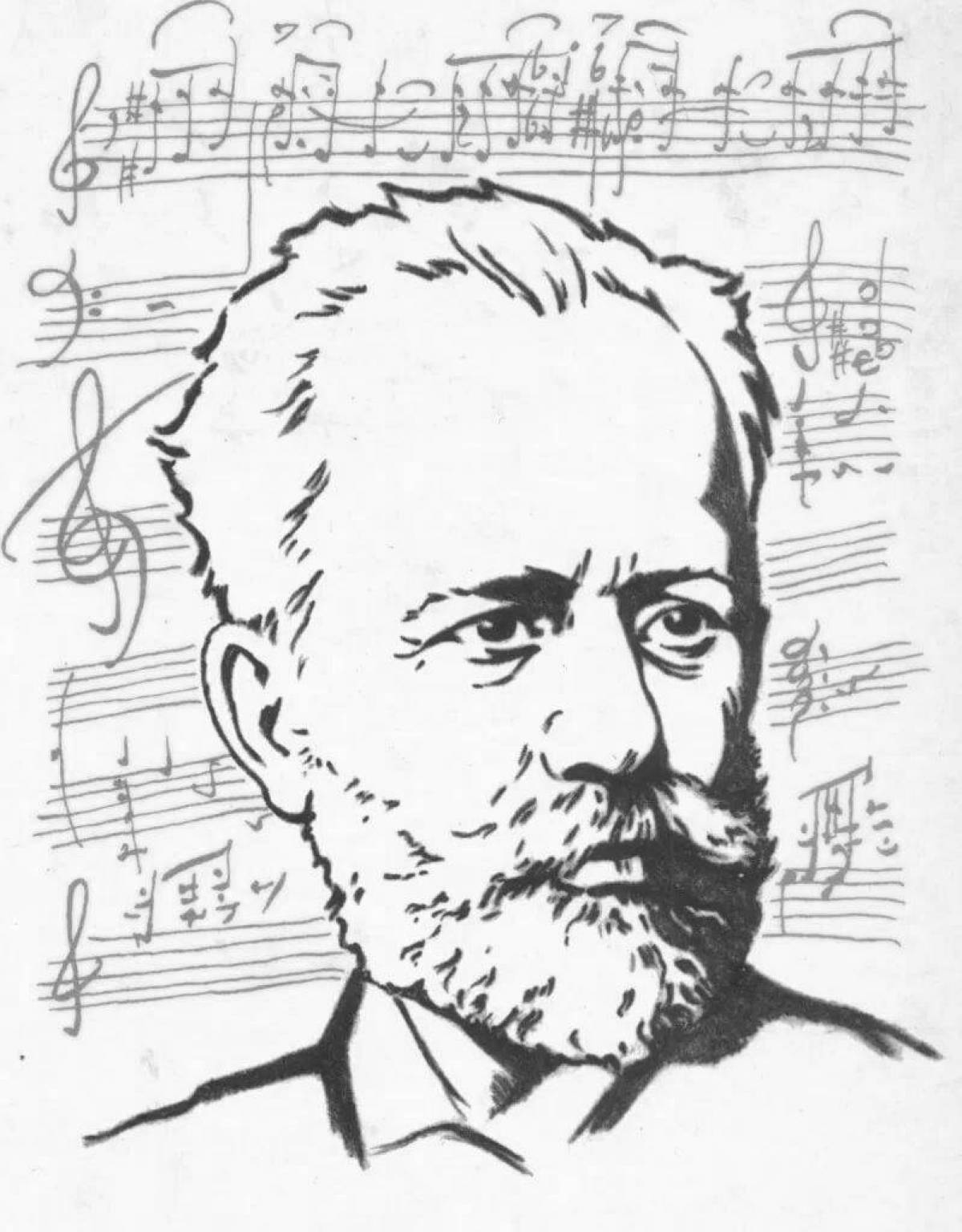 Exquisite coloring by Tchaikovsky
