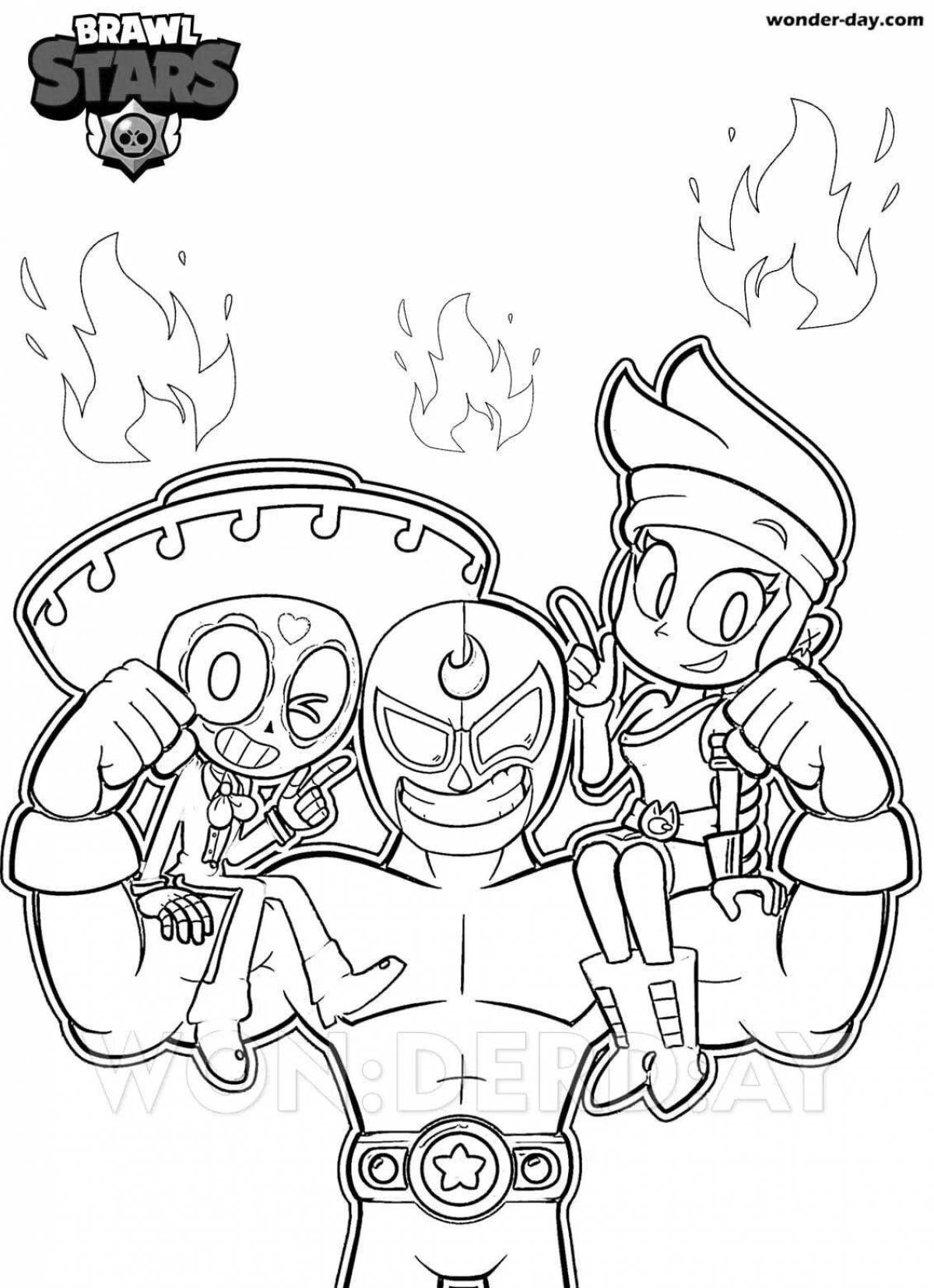 Coloring page charming poco