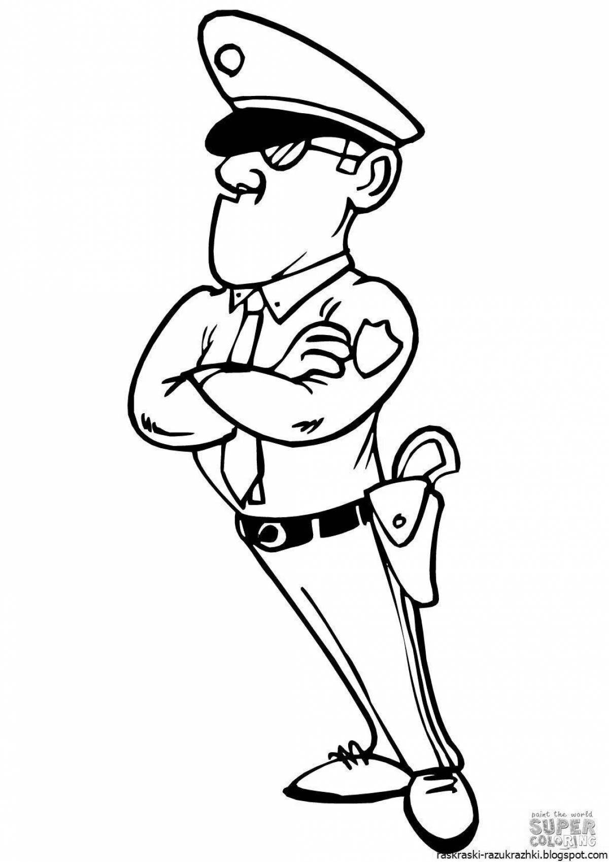 Great officer coloring page