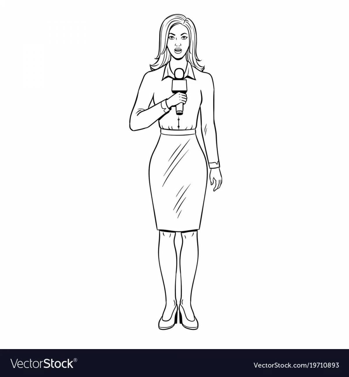 Photo Sparkling coloring news page