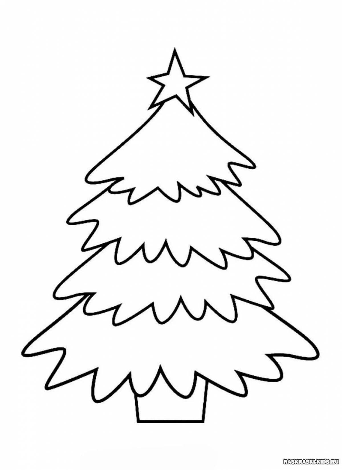 Adorable Christmas tree pattern for kids