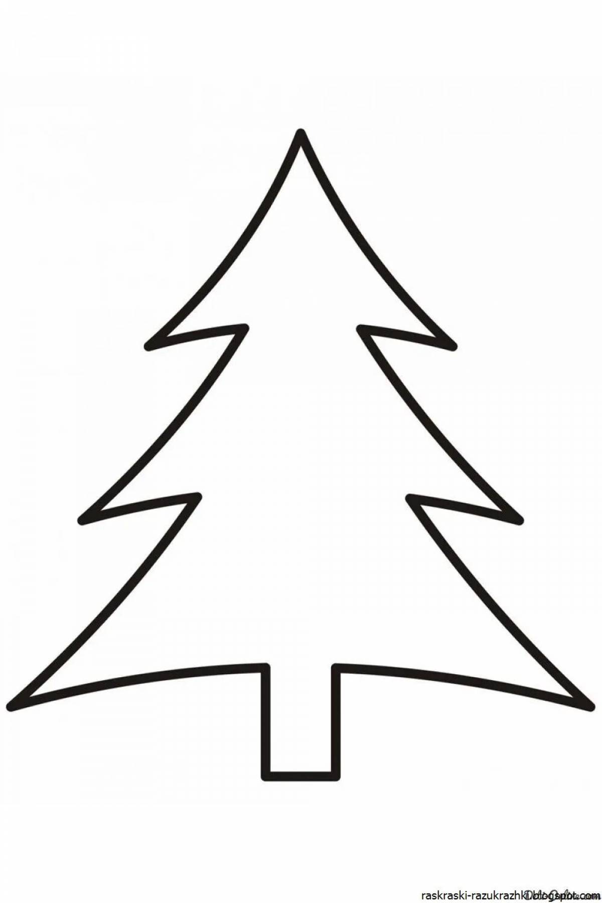 Christmas tree drawing for kids #3