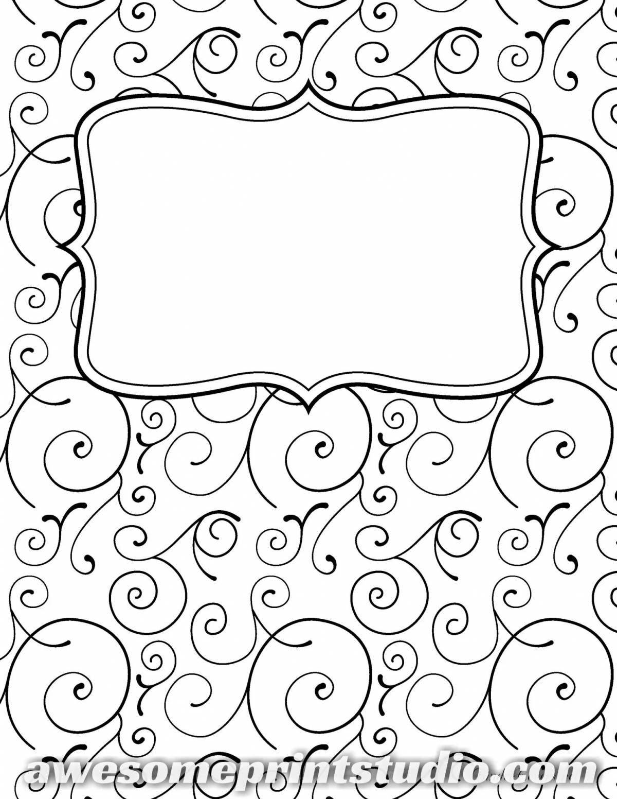 Brilliant coloring page title