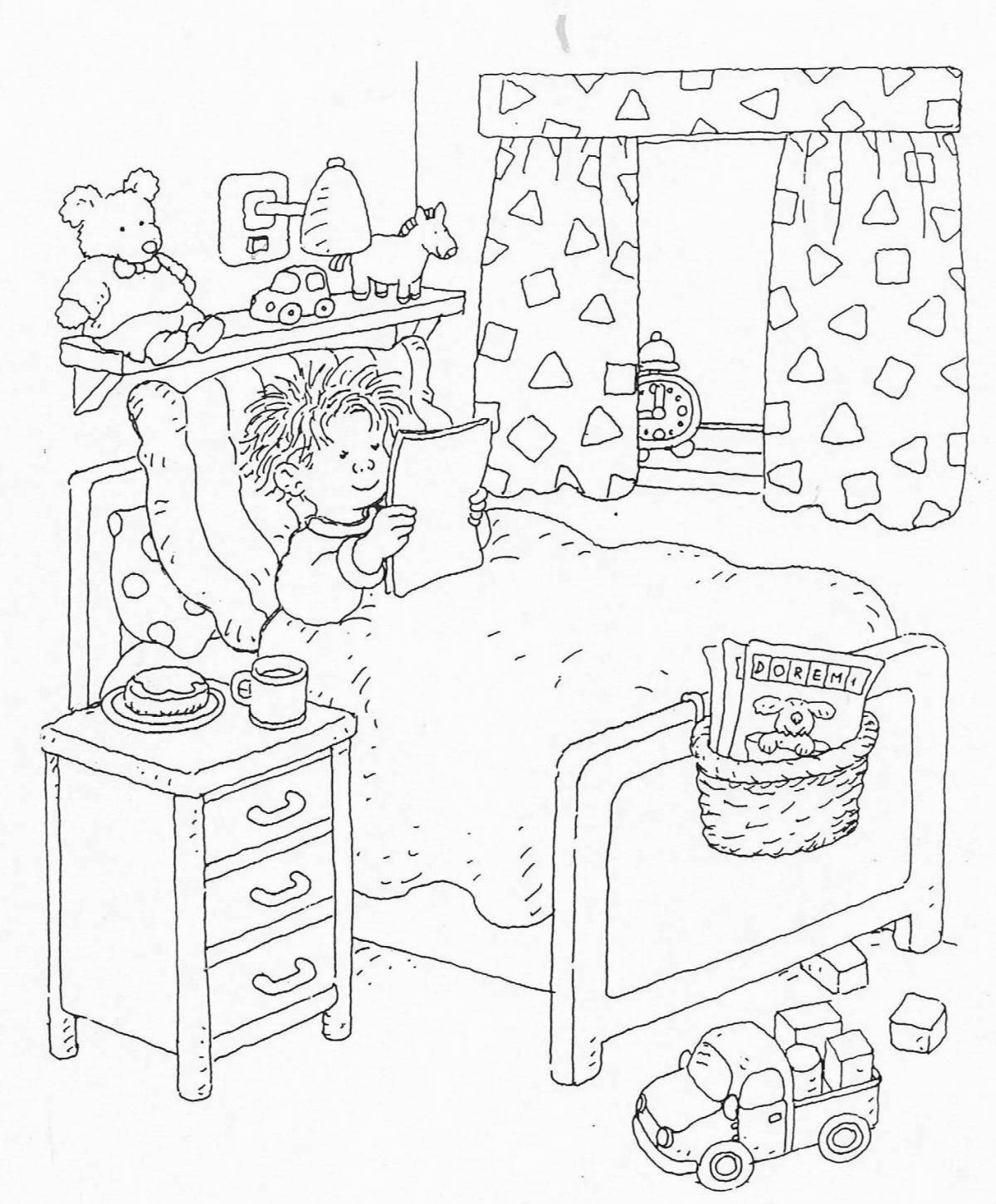 Coloring book magic hospital for kids