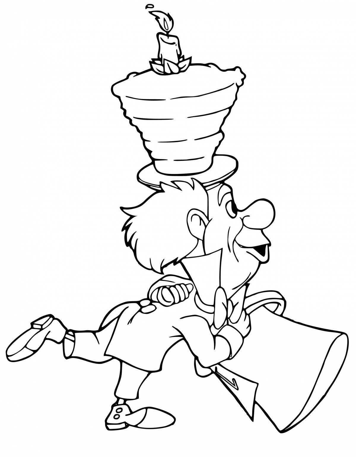 Merry Hatter coloring page