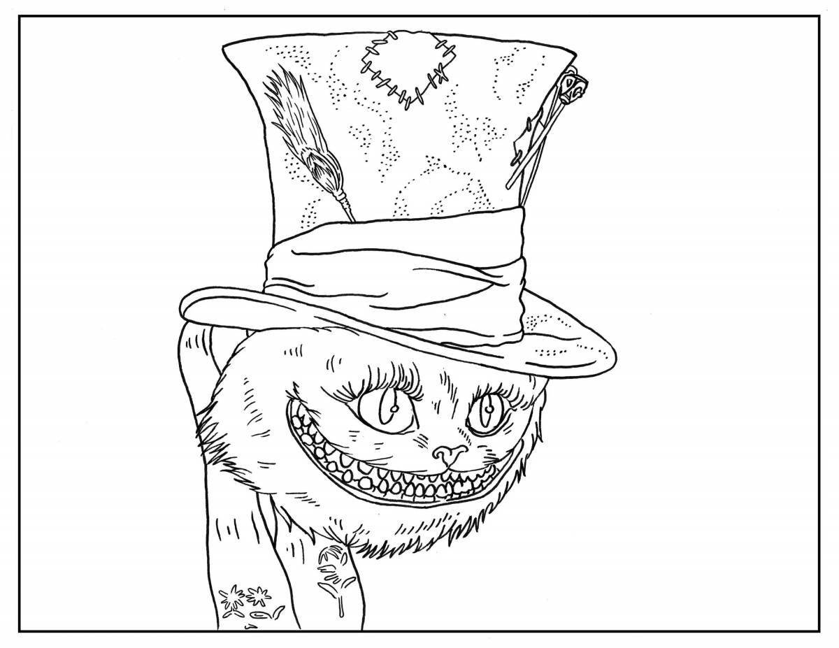 Coloring page the charming hatter