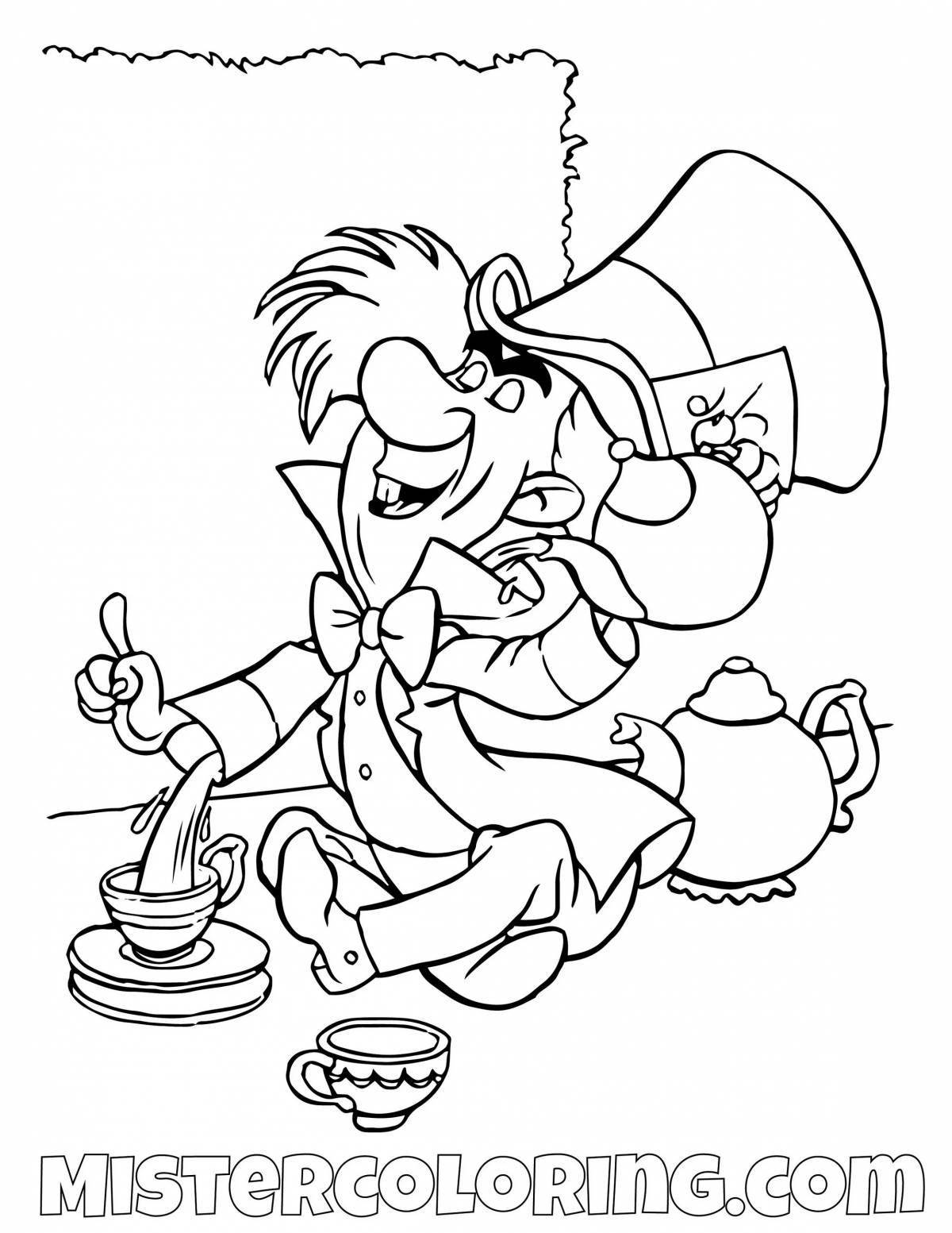 Magic Hatter coloring page