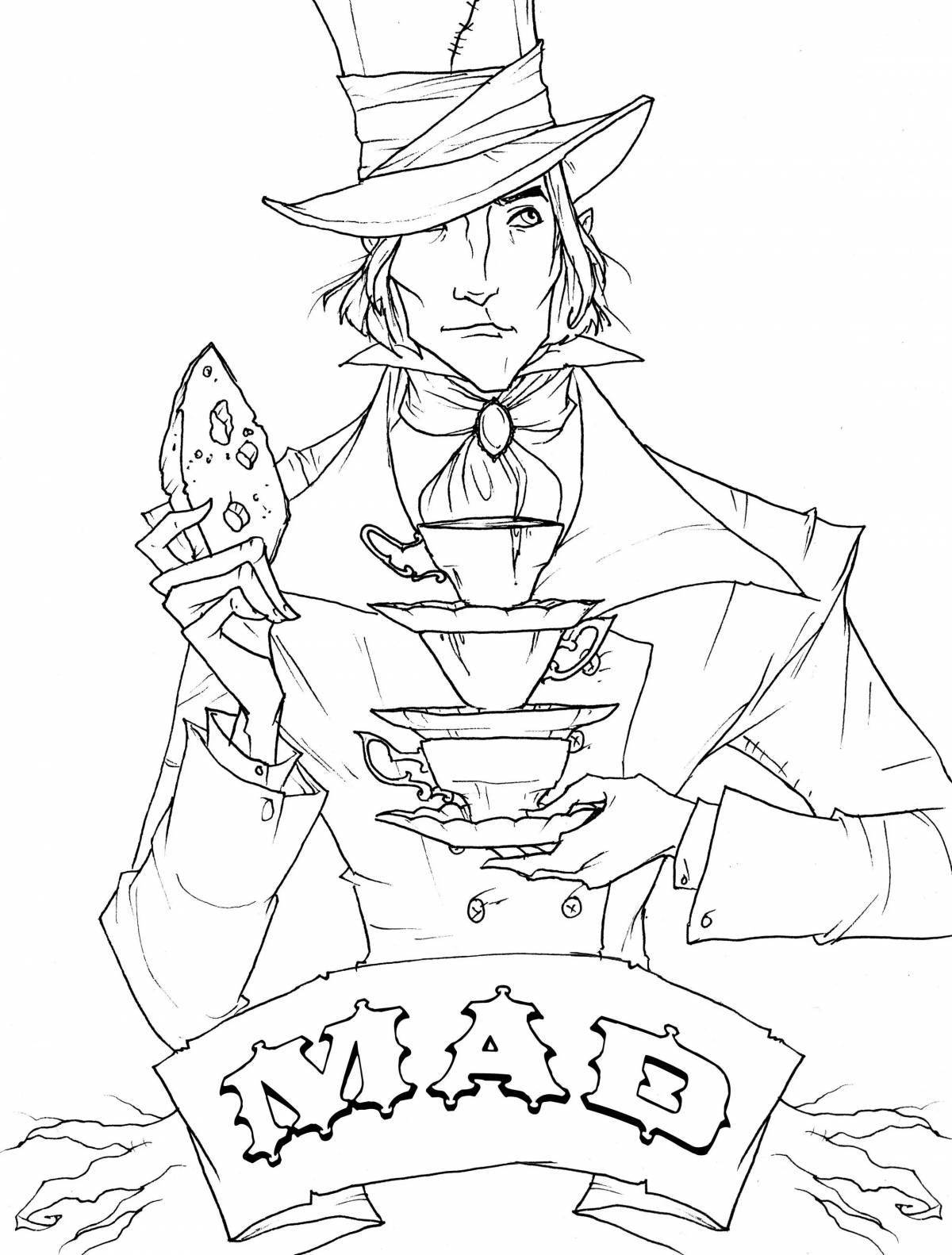 Coloring the amazing hatter