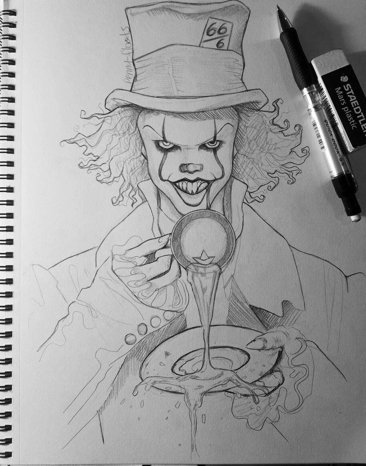 Photo Coloring cute hatter